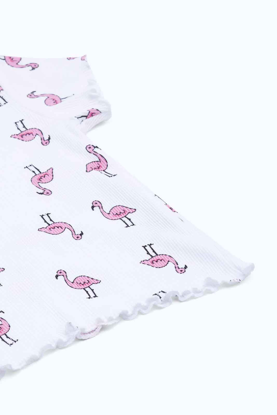 Redtag-Girls-White-Floral-Rib-T-Shirt-Category:T-Shirts,-Colour:White,-Deals:New-In,-Dept:Girls,-Filter:Infant-Girls-(3-to-24-Mths),-ING-T-Shirts,-New-In-ING-APL,-Non-Sale,-S23B,-Section:Girls-(0-to-14Yrs)-Infant-Girls-3 to 24 Months