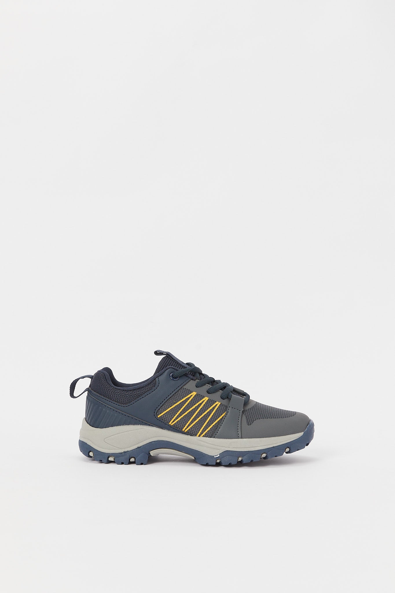 Redtag-Grey-Cut-Out-Overlay-Trekker-BSR-Trainers,-Category:Shoes,-Colour:Olive,-Deals:New-In,-Filter:Boys-Footwear-(5-to-14-Yrs),-H1:FOO,-H2:BSR,-H3:TRN,-H4:CLT,-N/A,-New-In-BSR-FOO,-Non-Sale,-S23B,-Season:S23B,-Section:Boys-(0-to-14Yrs)-Senior-Boys-5 to 14 Years