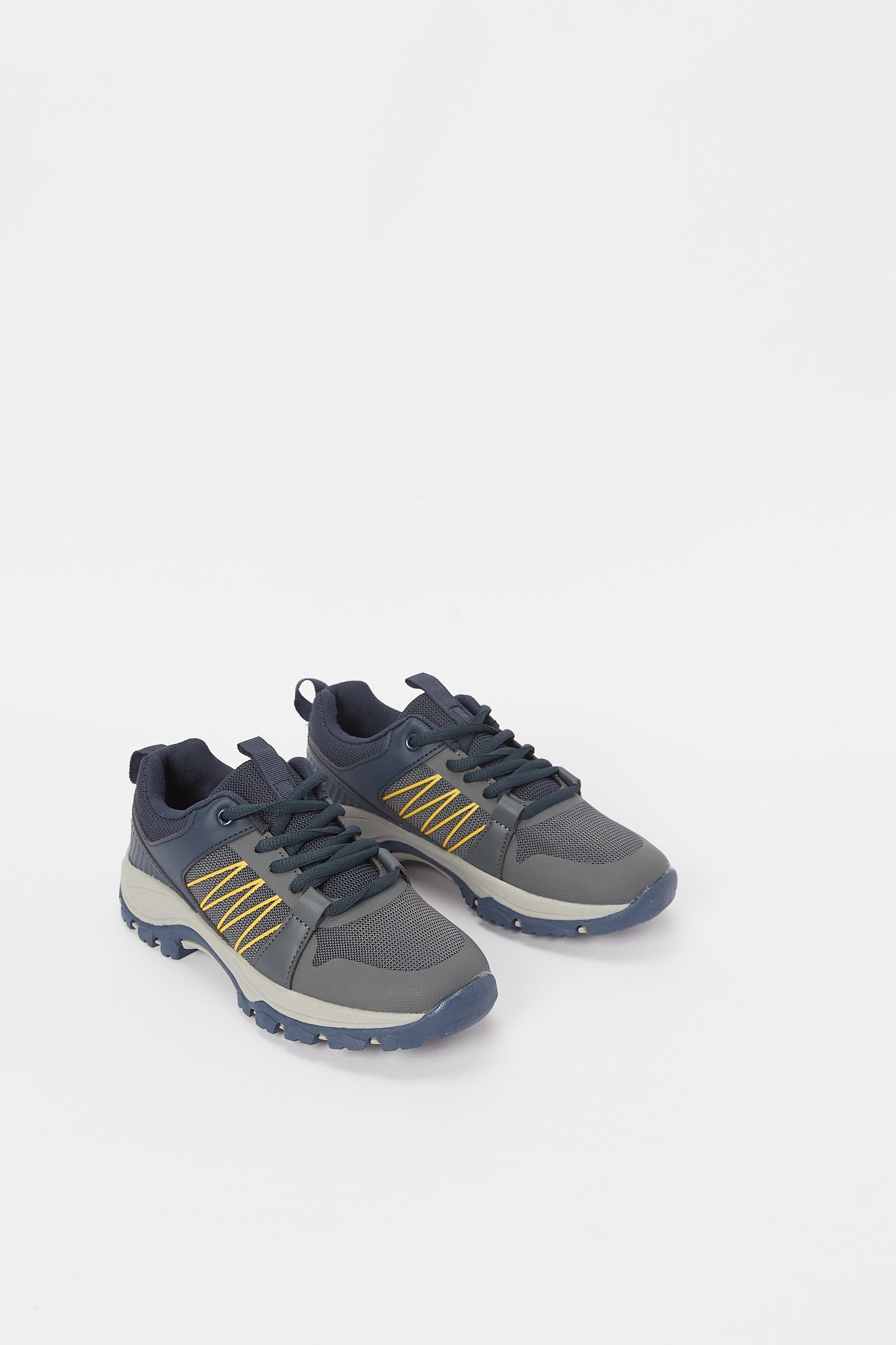 Redtag-Grey-Cut-Out-Overlay-Trekker-BSR-Trainers,-Category:Shoes,-Colour:Olive,-Deals:New-In,-Filter:Boys-Footwear-(5-to-14-Yrs),-H1:FOO,-H2:BSR,-H3:TRN,-H4:CLT,-N/A,-New-In-BSR-FOO,-Non-Sale,-S23B,-Season:S23B,-Section:Boys-(0-to-14Yrs)-Senior-Boys-5 to 14 Years