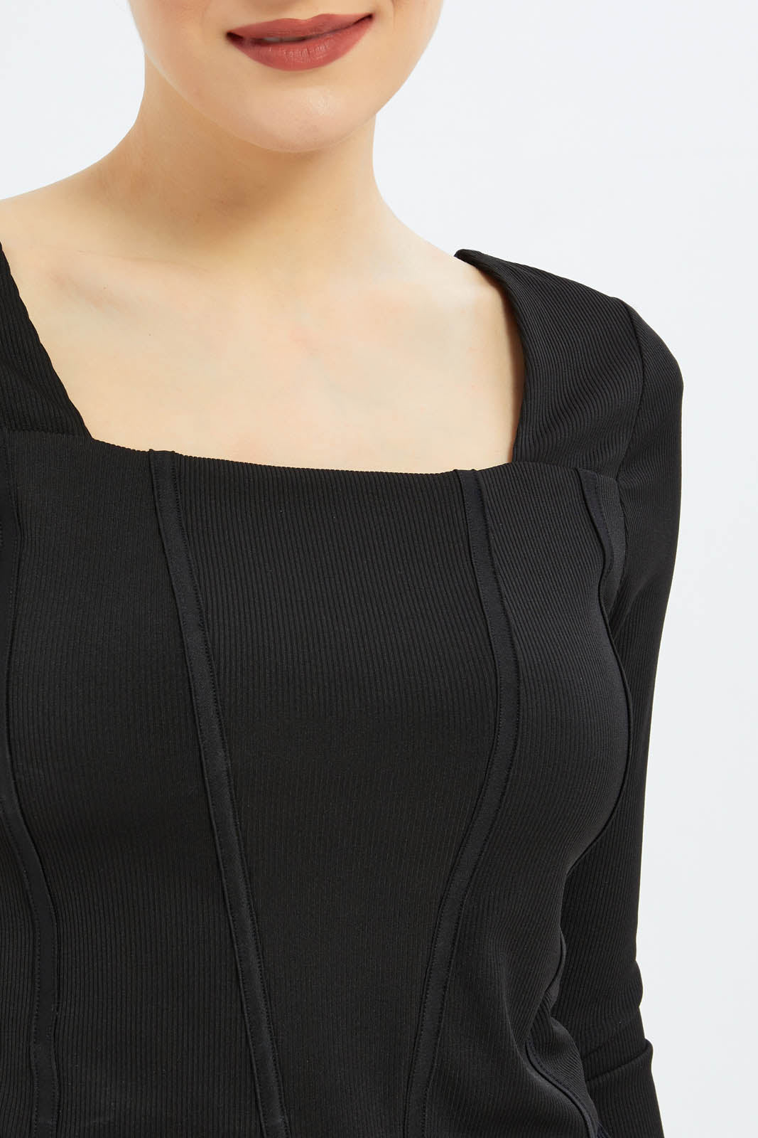 Redtag-Women-Ls-Corset-Top-Category:Tops,-Colour:Black,-Deals:New-In,-Dept:Ladieswear,-Filter:Women's-Clothing,-New-In-Women-APL,-Non-Sale,-S23B,-Section:Women,-Women-Tops-Women's-