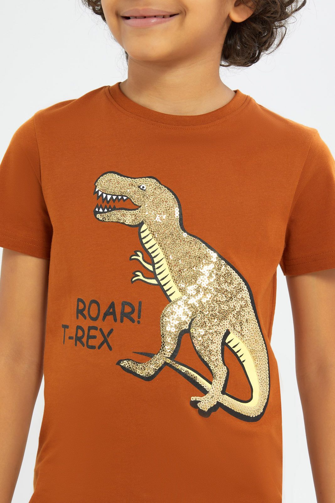 Redtag-Boys-Stone-Sequins-Placement-Print-T-Shit-BOY-T-Shirts,-Category:T-Shirts,-CHA,-Colour:Beige,-Deals:New-In,-Dept:Boys,-Filter:Boys-(2-to-8-Yrs),-H1:KWR,-H2:BOY,-H3:TSH,-H4:TSH,-New-In-BOY-APL,-Non-Sale,-RMD,-S23C,-Season:S23C,-Section:Boys-(0-to-14Yrs)-Boys-2 to 8 Years