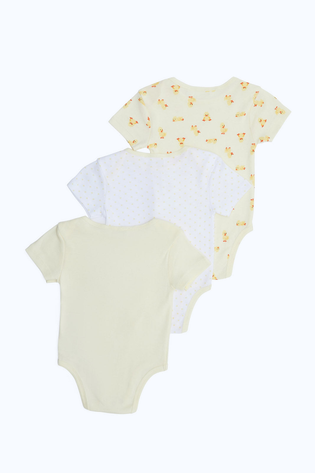 Redtag-Yellow-Assorted-3-Piece---Girl-Bodysuit-Category:Bodysuits,-Colour:Beige,-Deals:2-FOR-69,-Deals:New-In,-Dept:New-Born,-Filter:Baby-(0-to-12-Mths),-H1:KWR,-H2:NBF,-H3:RMS,-H4:BSS,-NBF-Bodysuits,-New-In-NBF-APL,-Non-Sale,-S23B,-Season:S23B,-Section:Boys-(0-to-14Yrs)-Baby-0 to 12 Months