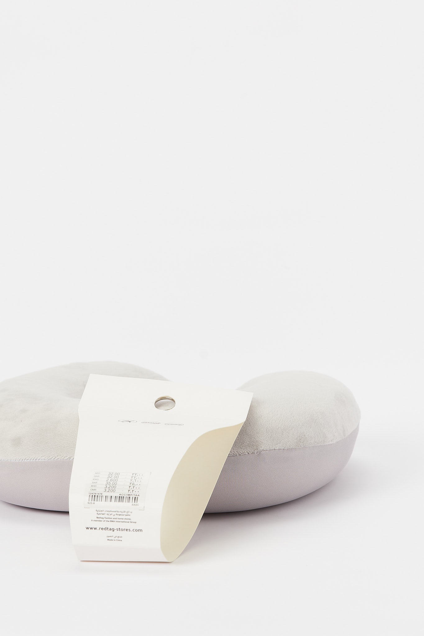 Redtag-Grey-U-Shape-Soft-Travel-Pillow-Category:Travel-Pillows,-Colour:Grey,-Filter:Travel-Accessories,-IMP-Travel-Pillows,-New-In,-New-In-IMP-ACC,-Non-Sale,-S23B,-Section:Homewares-Travel-Accessories-