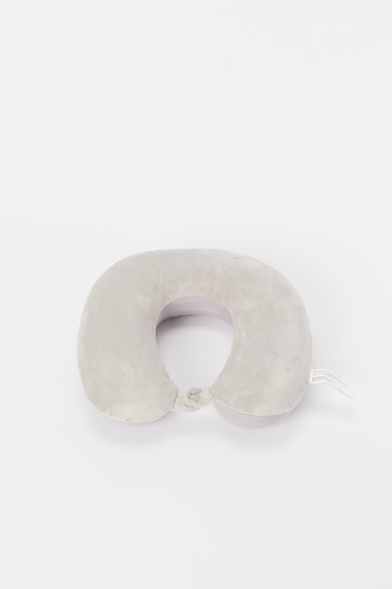 Redtag-Grey-U-Shape-Soft-Travel-Pillow-Category:Travel-Pillows,-Colour:Grey,-Filter:Travel-Accessories,-IMP-Travel-Pillows,-New-In,-New-In-IMP-ACC,-Non-Sale,-S23B,-Section:Homewares-Travel-Accessories-