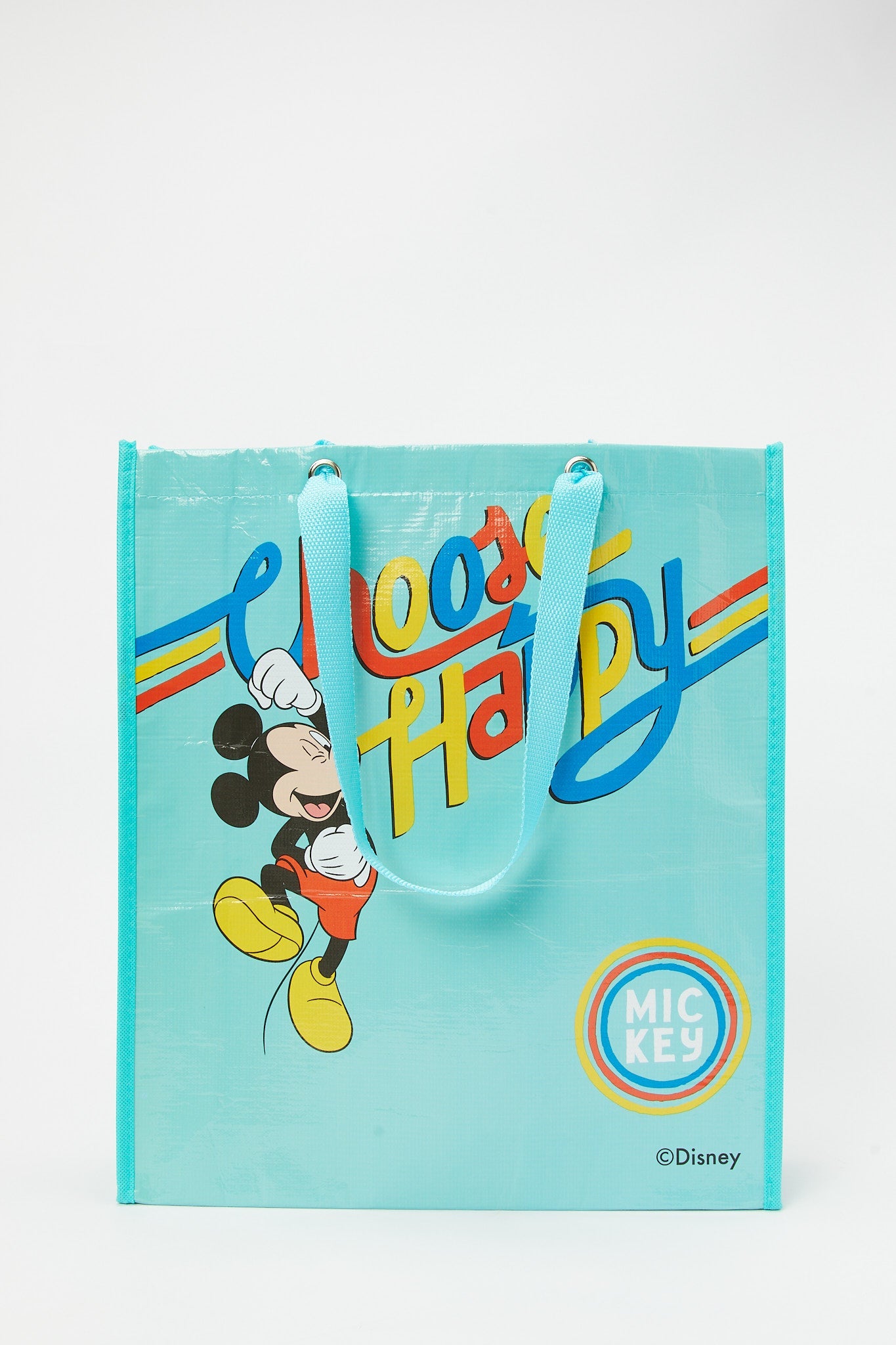Redtag-Blue-Mickey-Polypropylene-Woven-Shopping-Bag-Category:Bags,-CHA,-Colour:Blue,-Filter:Travel-Accessories,-LUG-Bags,-New-In,-New-In-LUG-ACC,-Non-Sale,-S23B,-Section:Homewares-Travel-Accessories-