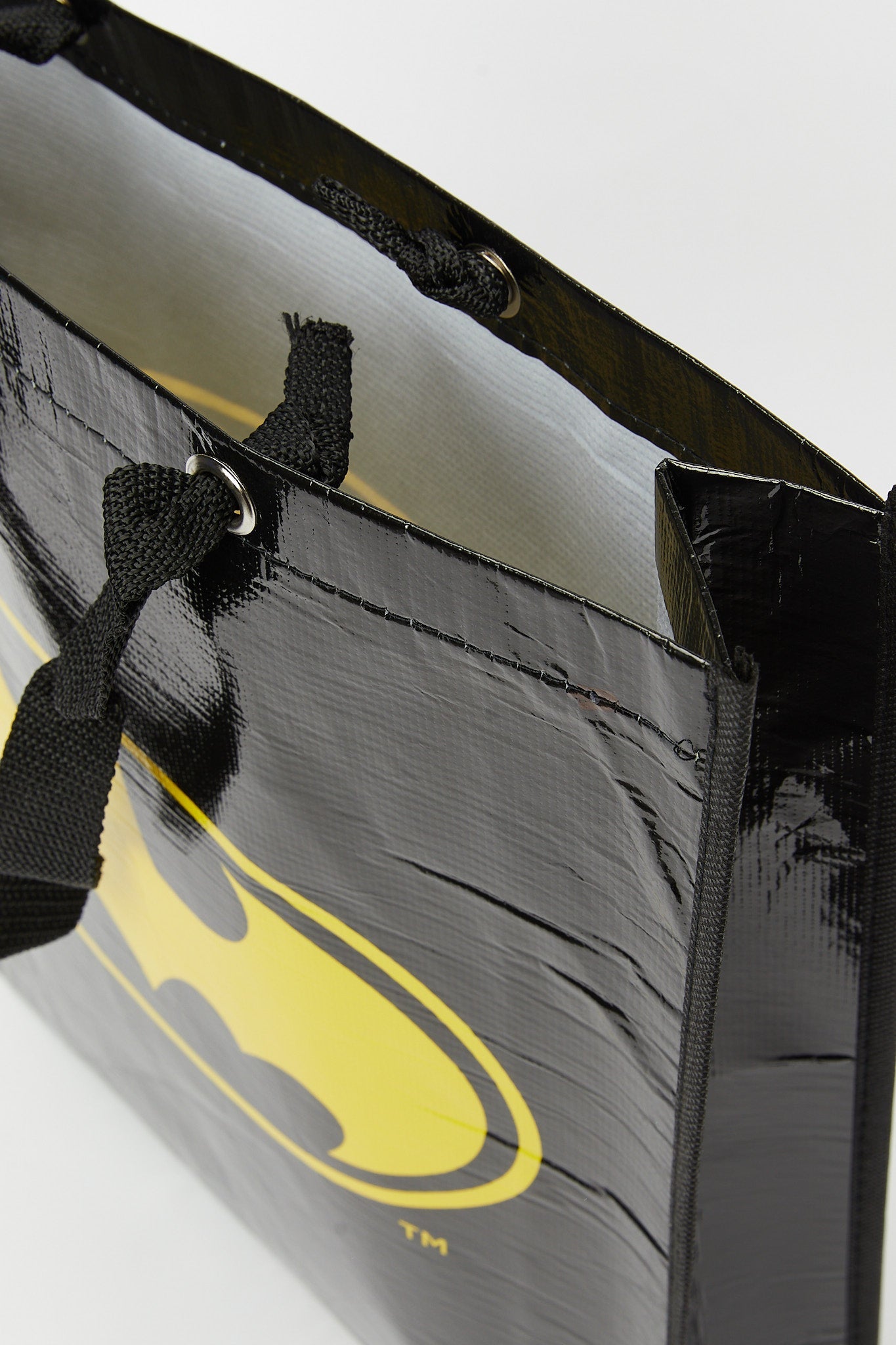 Redtag-Black/Yellow-Batman-Polypropylene-Woven-Shopping-Bag-Category:Bags,-CHA,-Colour:Black,-Filter:Travel-Accessories,-LUG-Bags,-New-In,-New-In-LUG-ACC,-Non-Sale,-S23B,-Section:Homewares-Travel-Accessories-