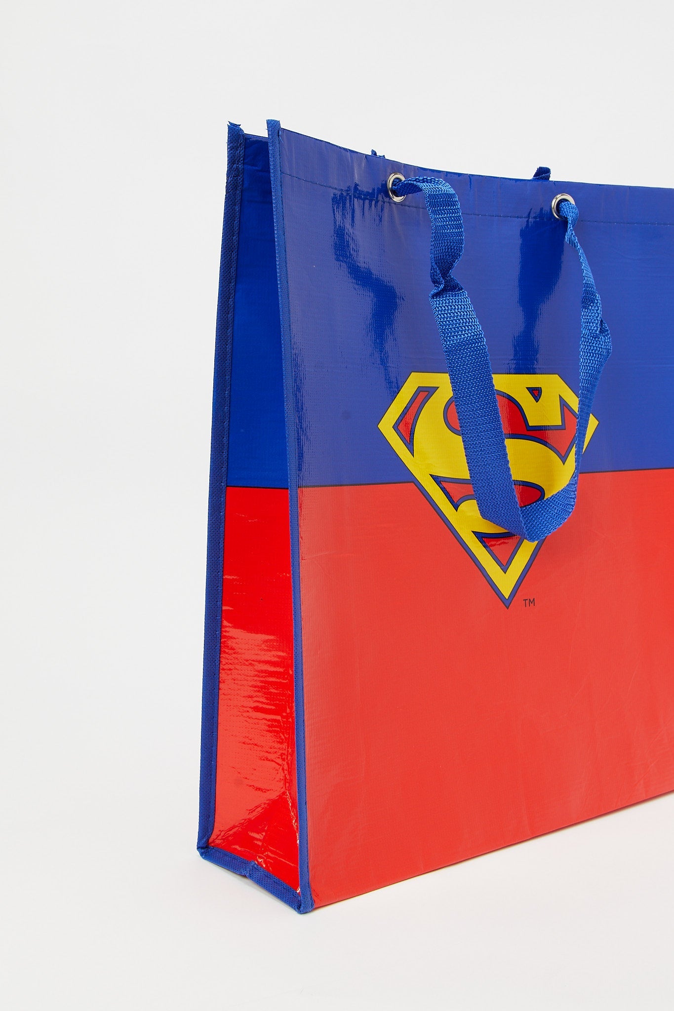 Redtag-Blue/Red-Superman-Polypropylene-Woven-Shopping-Bag-Category:Bags,-CHA,-Colour:Black,-Filter:Travel-Accessories,-LUG-Bags,-New-In,-New-In-LUG-ACC,-Non-Sale,-S23B,-Section:Homewares-Travel-Accessories-
