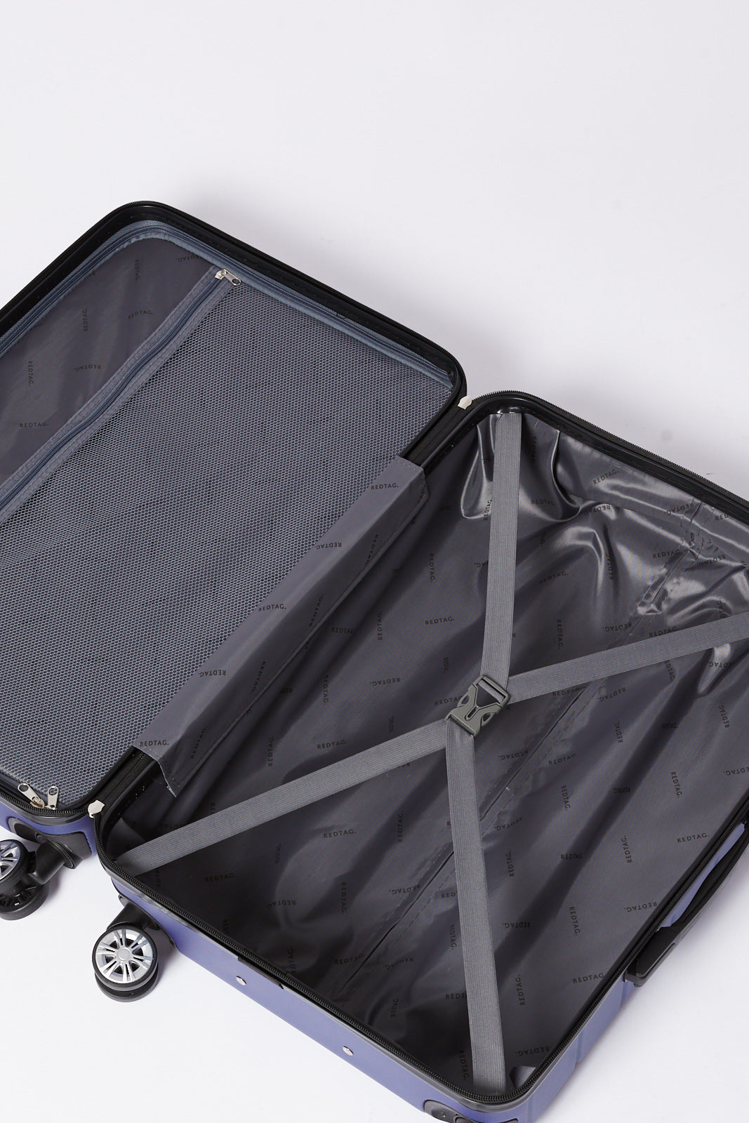 Redtag-Blue-Gold-Luggage-Trolley-20"-Category:Luggage-Trolleys,-Colour:Blue,-Filter:Travel-Accessories,-H1:ACC,-H2:LUG,-H3:BLT,-H4:LUG,-LUG-Luggage-Trolleys,-New-In,-New-In-LUG-ACC,-Non-Sale,-S23B,-Season:S23B,-Section:Homewares-Travel-Accessories-