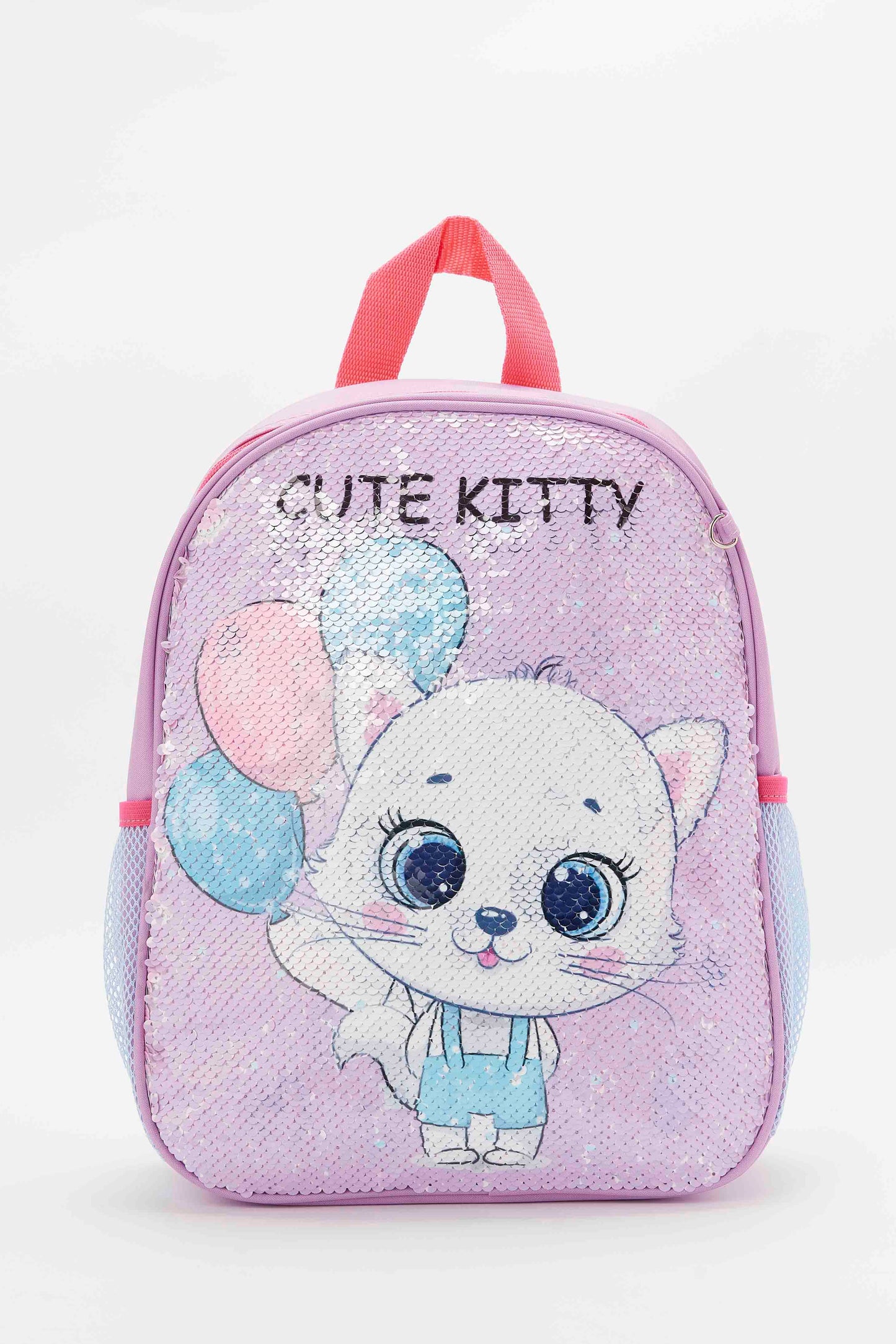 Redtag-Multi-Colour-Charcater-Embellished-Sequins-Backpack-Category:Bags,-Colour:Assorted,-Filter:Girls-Accessories,-GIR-Bags,-H1:ACC,-H2:GIR,-H3:GIA,-H4:HBG,-New-In,-New-In-GIR-ACC,-Non-Sale,-S23B,-Season:S23B,-Section:Girls-(0-to-14Yrs)-Girls-