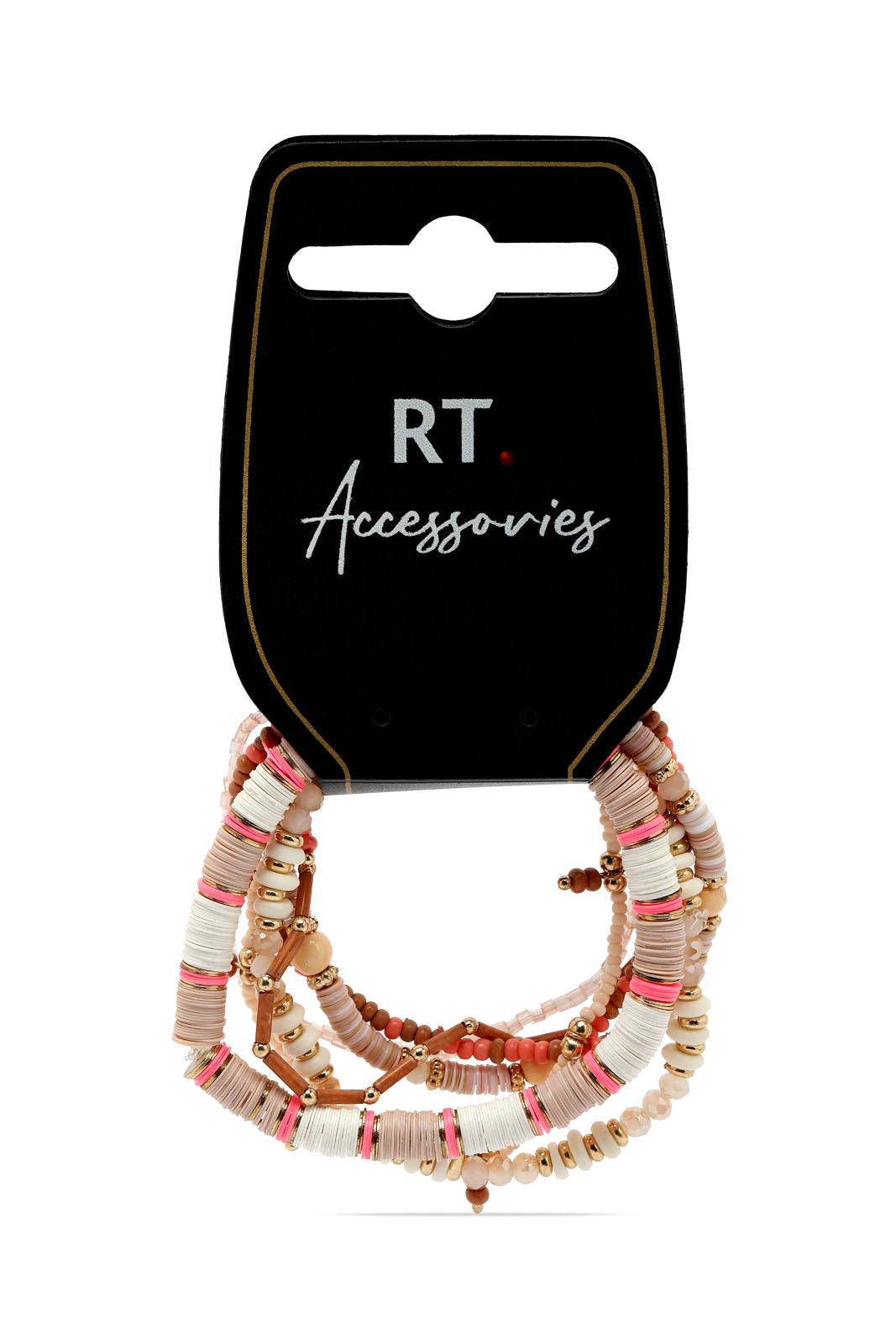 Redtag-Gold-Embellished-Elastic-Bracelets-Category:Jewellery,-Colour:Gold,-Filter:Women's-Accessories,-New-In,-New-In-Women-ACC,-Non-Sale,-S23A,-Section:Women,-Women-Jewellery-Women-