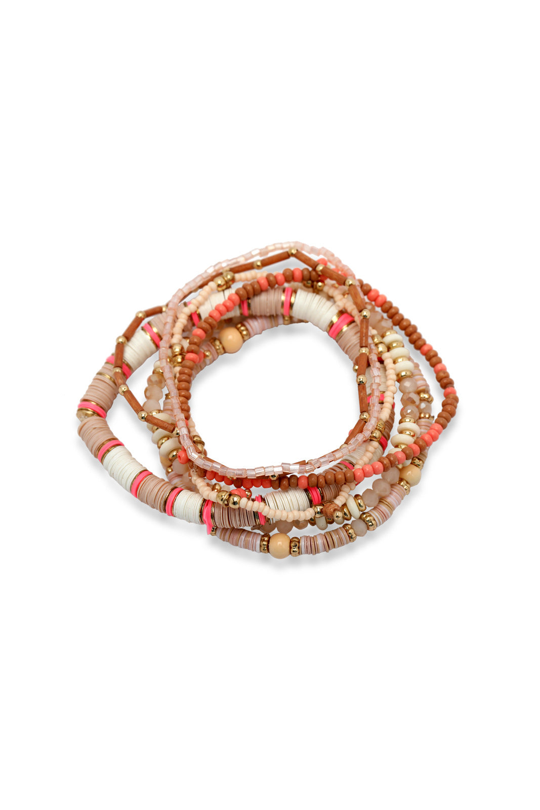 Redtag-Gold-Embellished-Elastic-Bracelets-Category:Jewellery,-Colour:Gold,-Filter:Women's-Accessories,-New-In,-New-In-Women-ACC,-Non-Sale,-S23A,-Section:Women,-Women-Jewellery-Women-