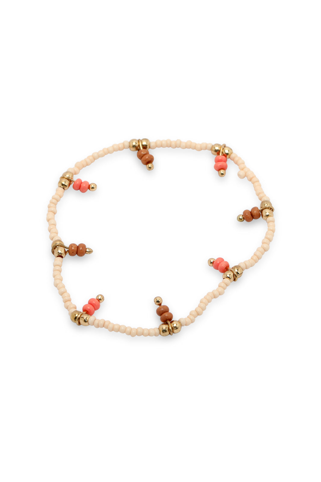 Redtag-Gold-Embellished-Elastic-Bracelets-Category:Jewellery,-Colour:Gold,-Filter:Women's-Accessories,-New-In,-New-In-Women-ACC,-Non-Sale,-S23A,-Section:Women,-Women-Jewellery-Women-