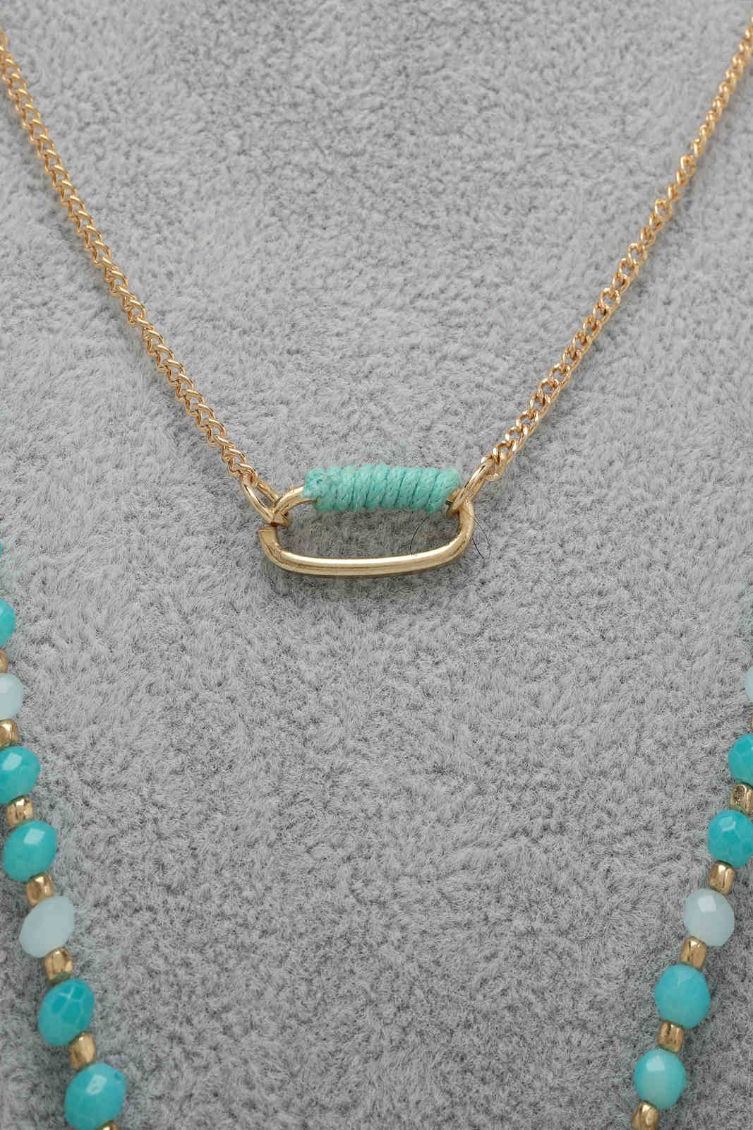 Redtag-Gold--Aqua
Multilayered-Necklace-Category:Jewellery,-Colour:Gold,-Filter:Women's-Accessories,-LEC-Jewellery,-New-In,-New-In-Women-ACC,-Non-Sale,-S23A,-Section:Women-Women-