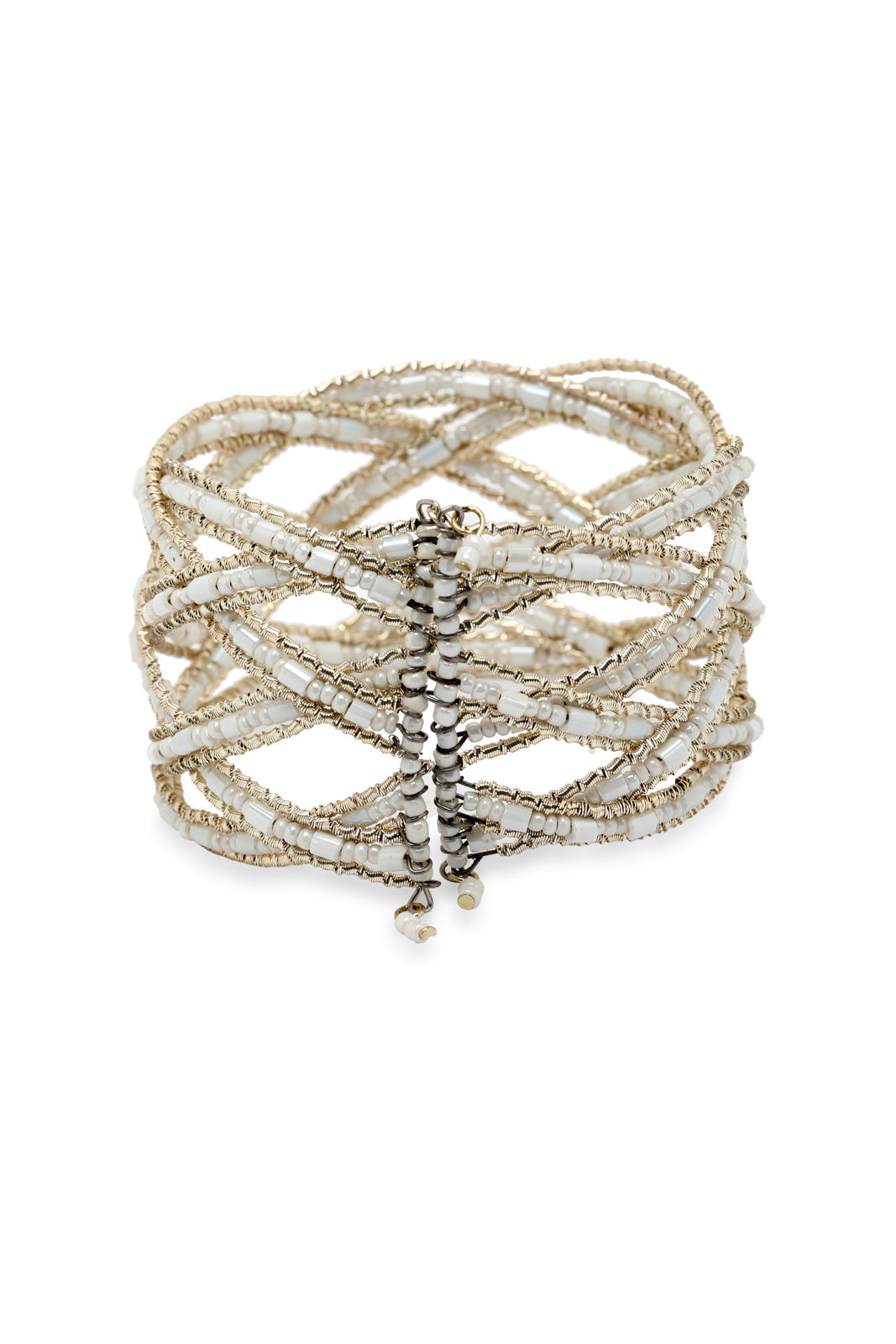 Redtag-Gold-Embellished-Cuff-Category:Jewellery,-Colour:Gold,-Filter:Women's-Accessories,-New-In,-New-In-Women-ACC,-Non-Sale,-S23A,-Section:Women,-Women-Jewellery-Women-
