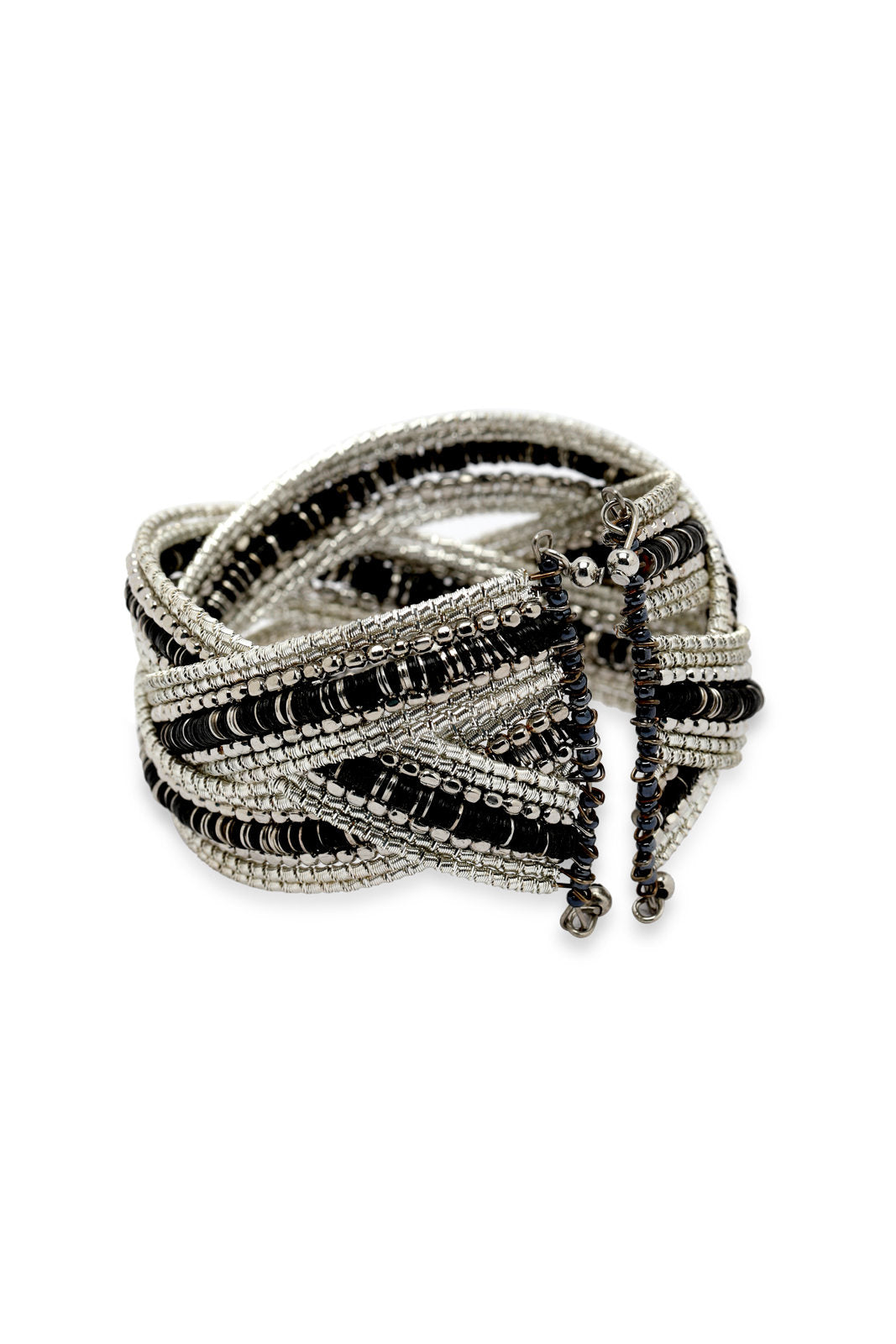 Redtag-Silver-Embellished-Cuff-Category:Jewellery,-Colour:Silver,-Filter:Women's-Accessories,-New-In,-New-In-Women-ACC,-Non-Sale,-S23A,-Section:Women,-Women-Jewellery-Women-