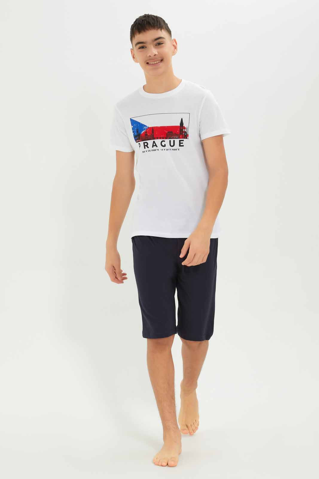 Redtag-Boys-White-Prague-Nightsuit-BSR-Pyjama-Sets,-Category:Pyjama-Sets,-Colour:White,-Deals:New-In,-Dept:Boys,-Filter:Senior-Boys-(8-to-14-Yrs),-New-In-BSR-APL,-Non-Sale,-S23B,-Section:Boys-(0-to-14Yrs)-Senior-Boys-9 to 14 Years