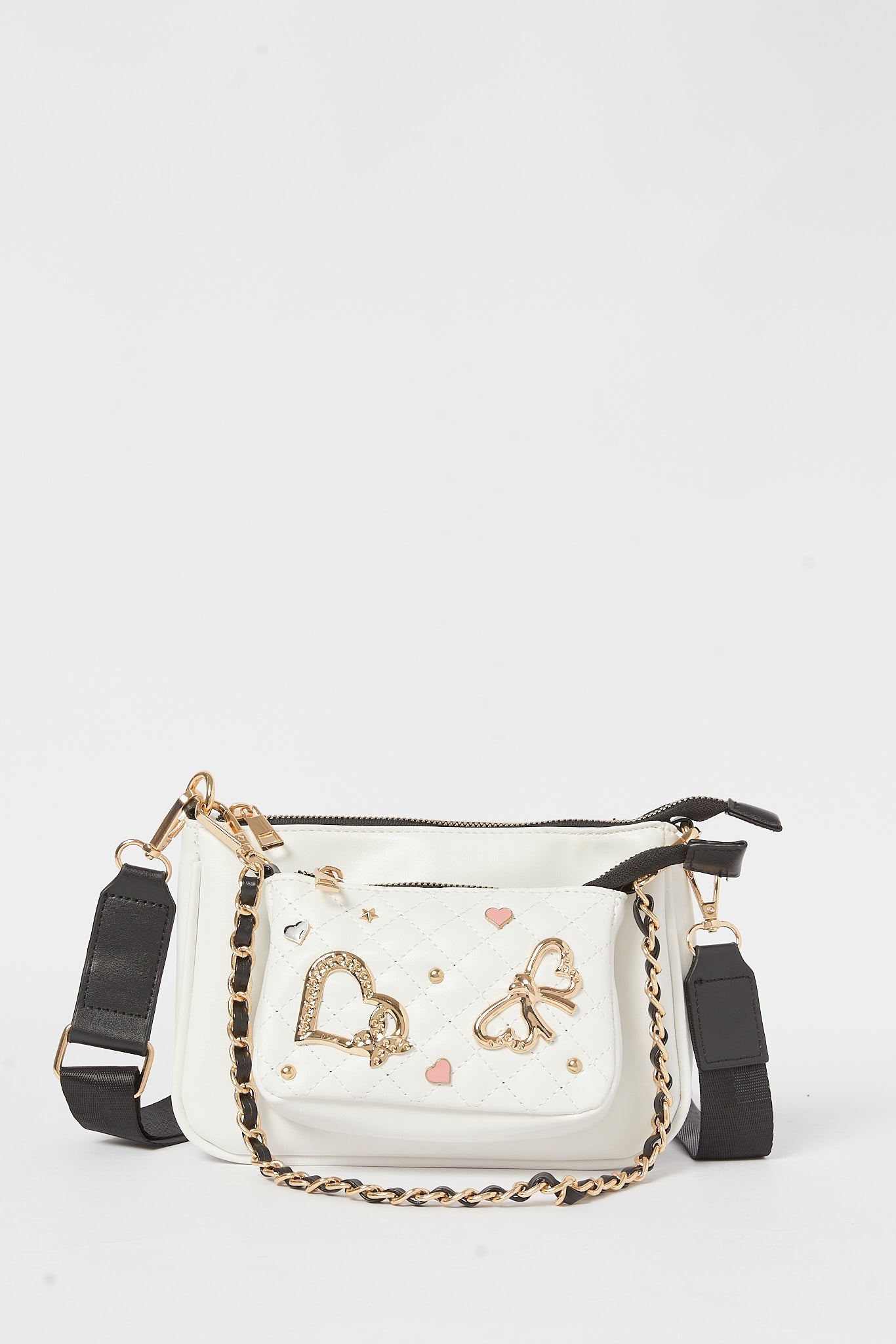 Redtag-White-Embellished-Sr-Girls-Cross-Body-Bag-Category:Purse,-Colour:White,-Filter:Girls-Accessories,-GSR-Bags,-H1:ACC,-H2:GIR,-H3:GIA,-H4:HBG,-New-In,-New-In-GIR-ACC,-Non-Sale,-S23B,-Season:S23B,-Section:Girls-(0-to-14Yrs)-Girls-