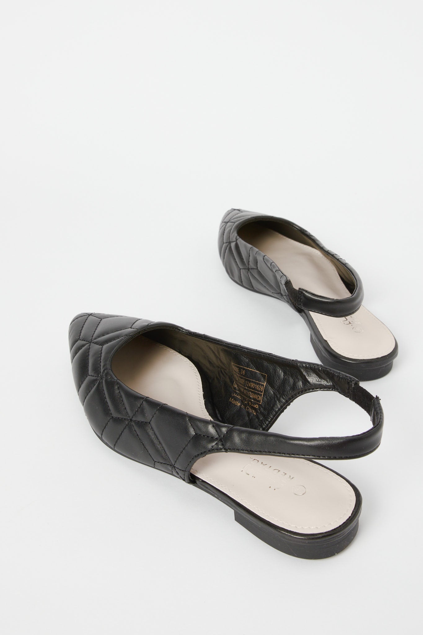 Redtag-Black-Quilt-Slingback-Category:Shoes,-Colour:Black,-Deals:New-In,-Filter:Women's-Footwear,-H1:FOO,-H2:LAD,-H3:SHO,-H4:CAH,-N/A,-New-In-Women-FOO,-Non-Sale,-S23B,-Season:S23B,-Section:Women,-Women-Shoes-Women's-