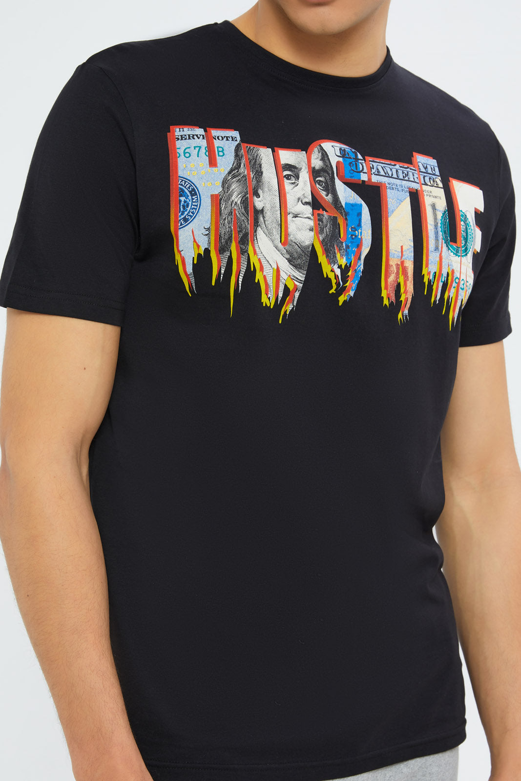 Redtag-Men-Black-Graphic-T-Shirt-Category:T-Shirts,-Colour:Black,-Deals:New-In,-Dept:Menswear,-Filter:Men's-Clothing,-H1:MWR,-H2:GEN,-H3:TSH,-H4:TSH,-Men-T-Shirts,-New-In-Men-APL,-Non-Sale,-S23C,-Season:S23C,-Section:Men,-TBL-Men's-