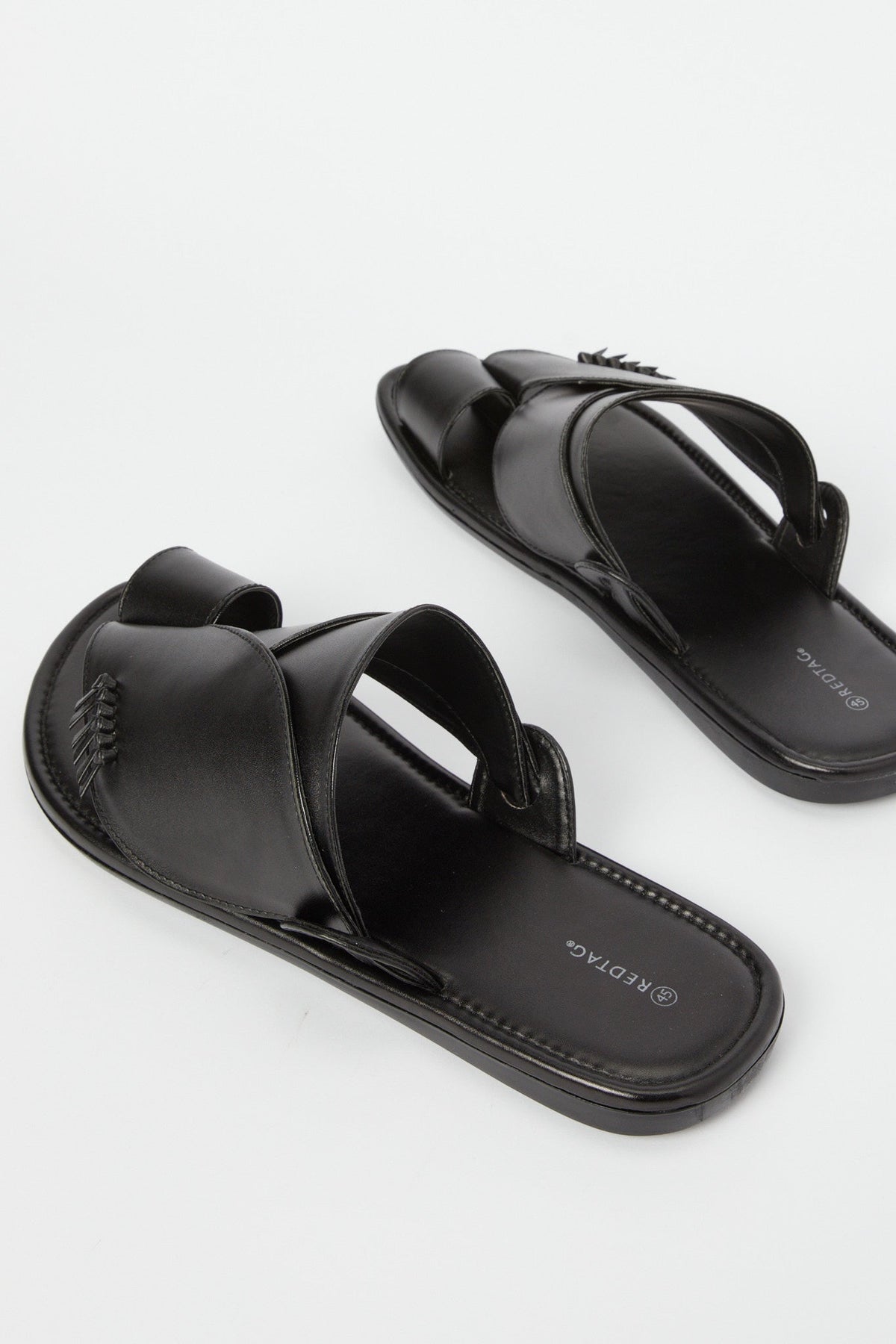 Redtag-Black-Sharqi-Traditional-Sandal-Category:Shoes,-Colour:Black,-Deals:New-In,-Filter:Men's-Footwear,-H1:FOO,-H2:GEN,-H3:SAF,-H4:SAN,-Men-Sandals,-New-In-Men-FOO,-Non-Sale,-Promo:,-RMD,-S23B,-Season:S23B,-Section:Men-Men's-