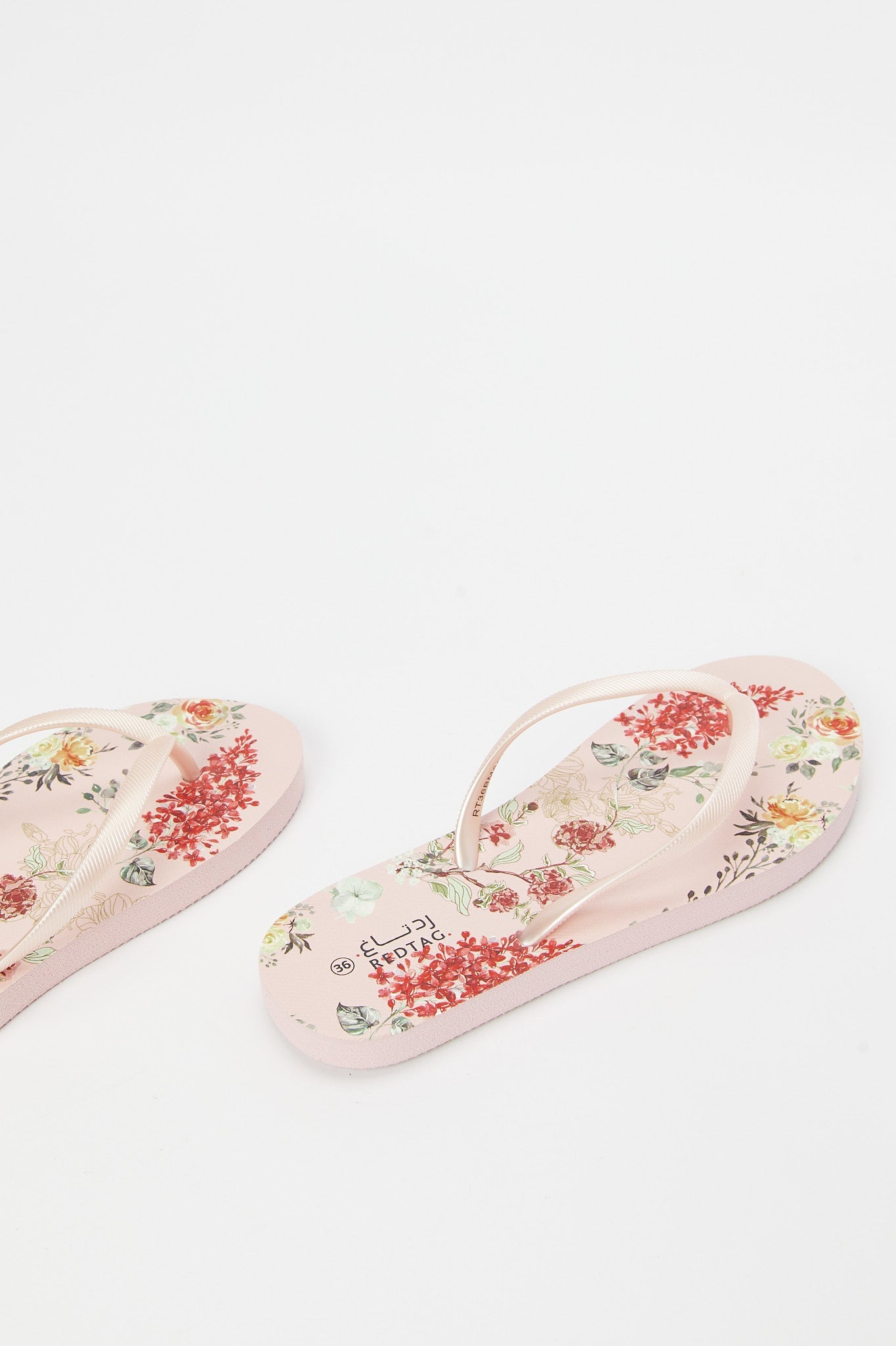 Redtag-Pink-Floral-Flip-Flop-Category:Shoes,-Colour:Pink,-Deals:New-In,-Filter:Women's-Footwear,-H1:FOO,-H2:LAD,-H3:SAF,-H4:FLF,-N/A,-New-In-Women-FOO,-Non-Sale,-S23B,-Season:S23B,-Section:Women,-Women-Flip-Flops-Women's-