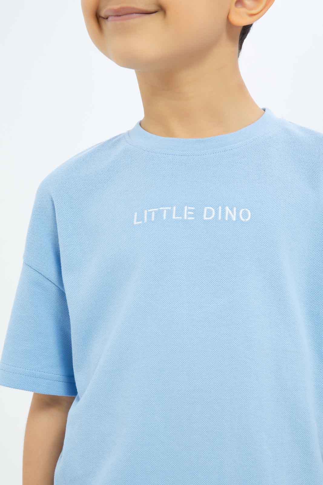 Redtag-Boys-Blue-Embroidered-Short-Sleeve-Oversize-Pique-T-Shirt-BOY-T-Shirts,-Category:T-Shirts,-Colour:Blue,-Deals:New-In,-Filter:Boys-(2-to-8-Yrs),-New-In-BOY-APL,-Non-Sale,-S23C,-Section:Boys-(0-to-14Yrs),-TBL-Boys-2 to 8 Years