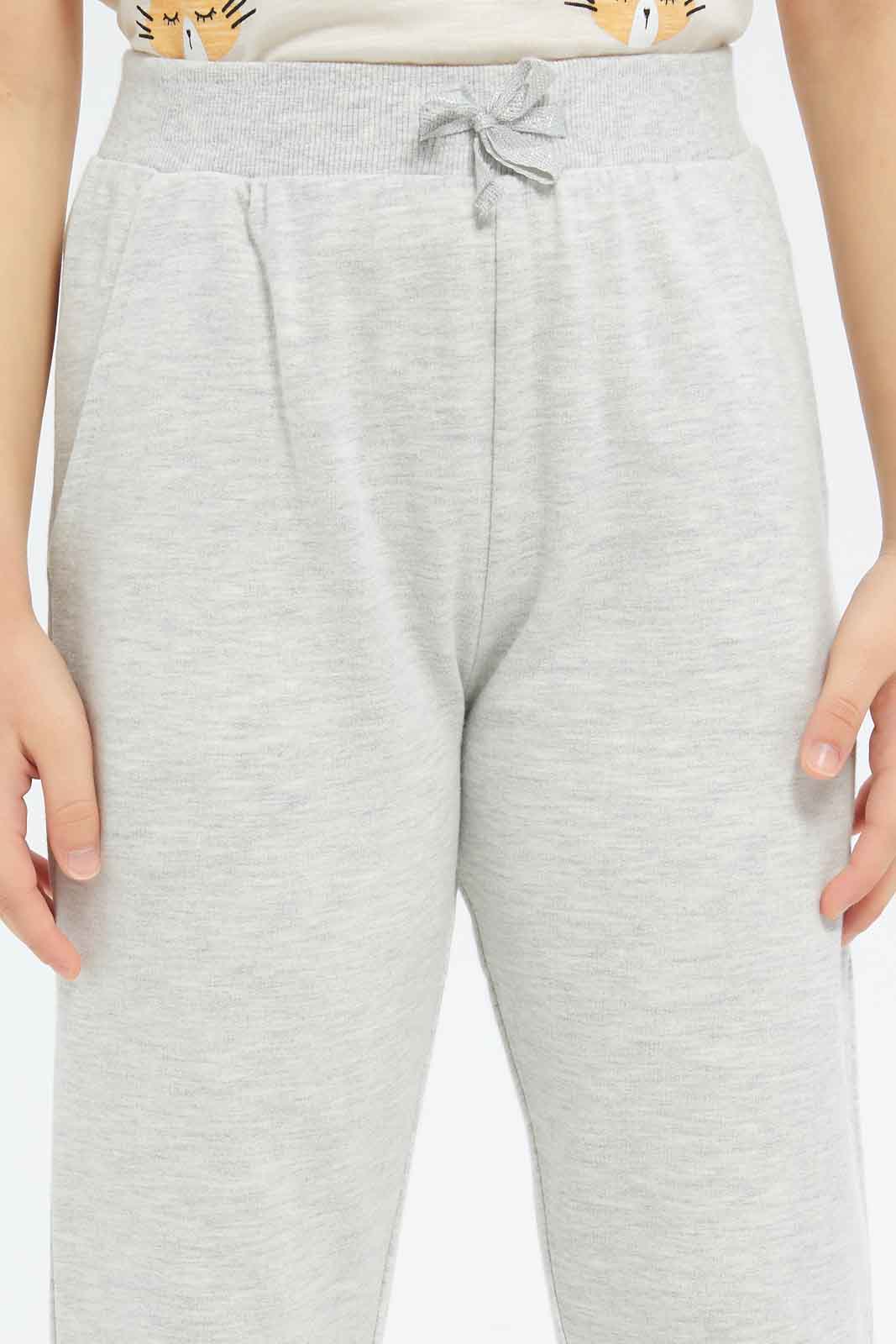 Redtag-Girls-Grey-Jogger-Pants-Category:Joggers,-Colour:Grey,-Deals:New-In,-Filter:Girls-(2-to-8-Yrs),-GIR-Joggers,-New-In-GIR-APL,-Non-Sale,-S23B,-Section:Girls-(0-to-14Yrs),-TBL-Girls-2 to 8 Years