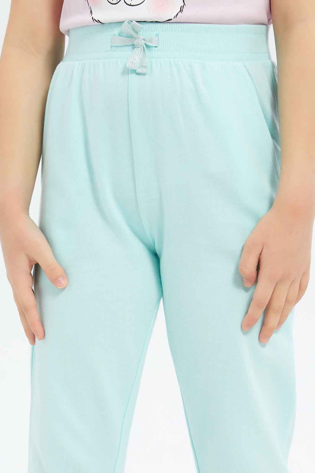 Redtag-Girls-Mint-Jogger-Pants-Category:Joggers,-Colour:Mint,-Deals:New-In,-Filter:Girls-(2-to-8-Yrs),-GIR-Joggers,-New-In-GIR-APL,-Non-Sale,-S23B,-Section:Girls-(0-to-14Yrs),-TBL-Girls-2 to 8 Years