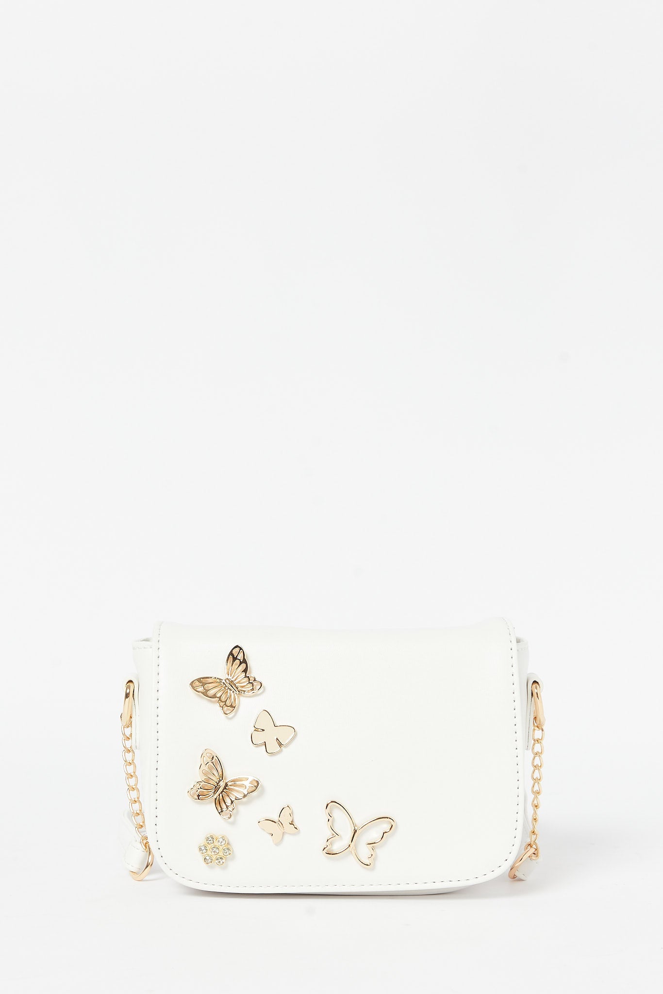 Redtag-White-Embellished-Crossbody-Bag-Category:Purse,-Colour:White,-Filter:Girls-Accessories,-GIR-Bags,-H1:ACC,-H2:GIR,-H3:GIA,-H4:HBG,-New-In,-New-In-GIR-ACC,-Non-Sale,-S23B,-Season:S23B,-Section:Girls-(0-to-14Yrs)-Girls-