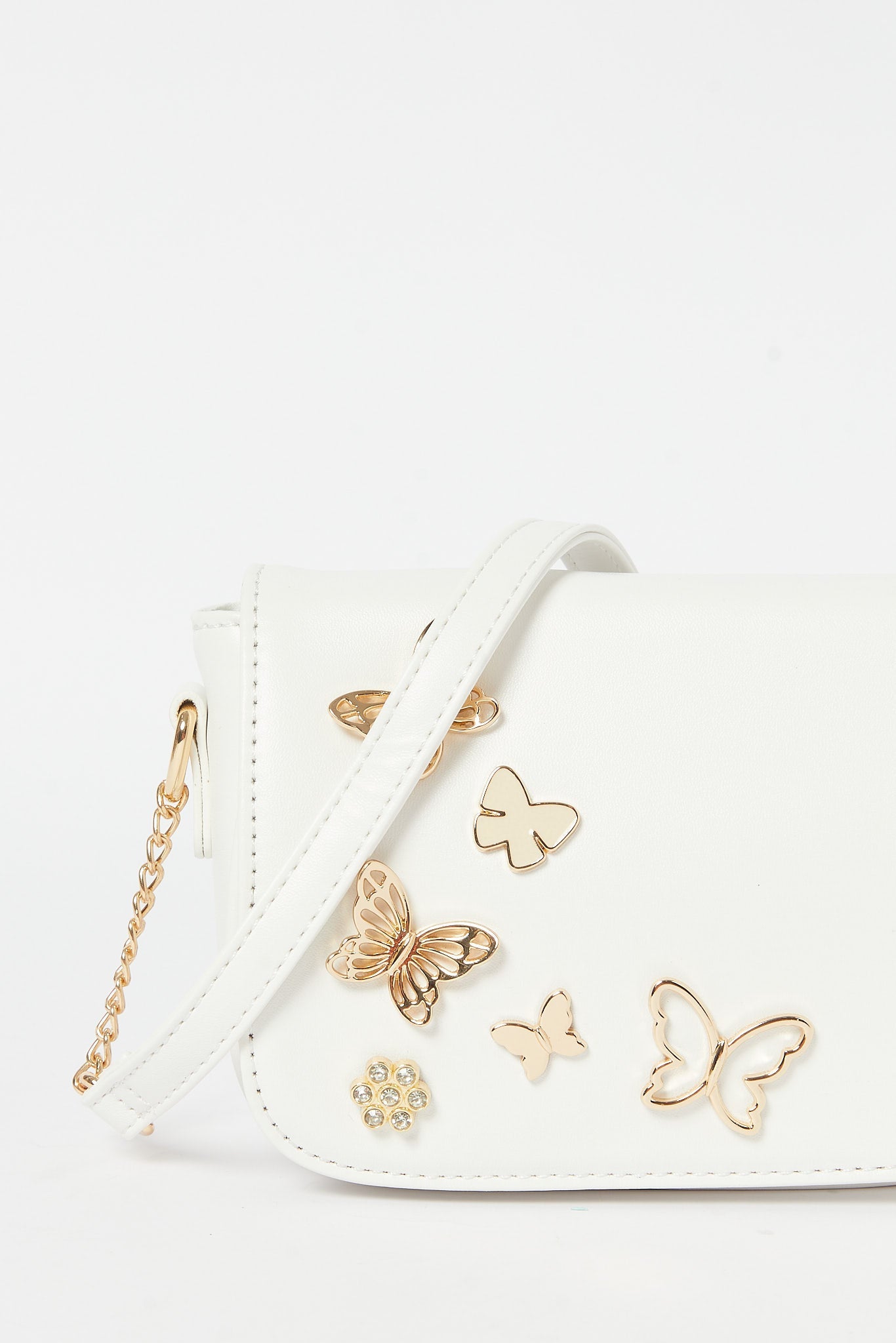 Redtag-White-Embellished-Crossbody-Bag-Category:Purse,-Colour:White,-Filter:Girls-Accessories,-GIR-Bags,-H1:ACC,-H2:GIR,-H3:GIA,-H4:HBG,-New-In,-New-In-GIR-ACC,-Non-Sale,-S23B,-Season:S23B,-Section:Girls-(0-to-14Yrs)-Girls-