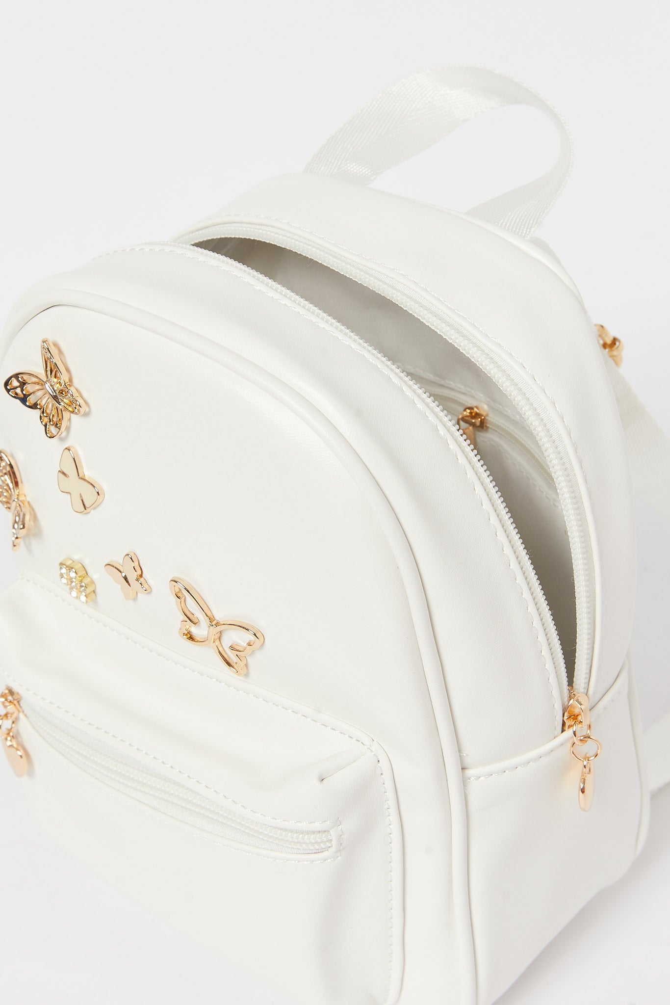 Redtag-White-Backpack-Category:Bags,-Colour:White,-Filter:Girls-Accessories,-GIR-Bags,-H1:ACC,-H2:GIR,-H3:GIA,-H4:HBG,-New-In,-New-In-GIR-ACC,-Non-Sale,-S23B,-Season:S23B,-Section:Girls-(0-to-14Yrs)-Girls-