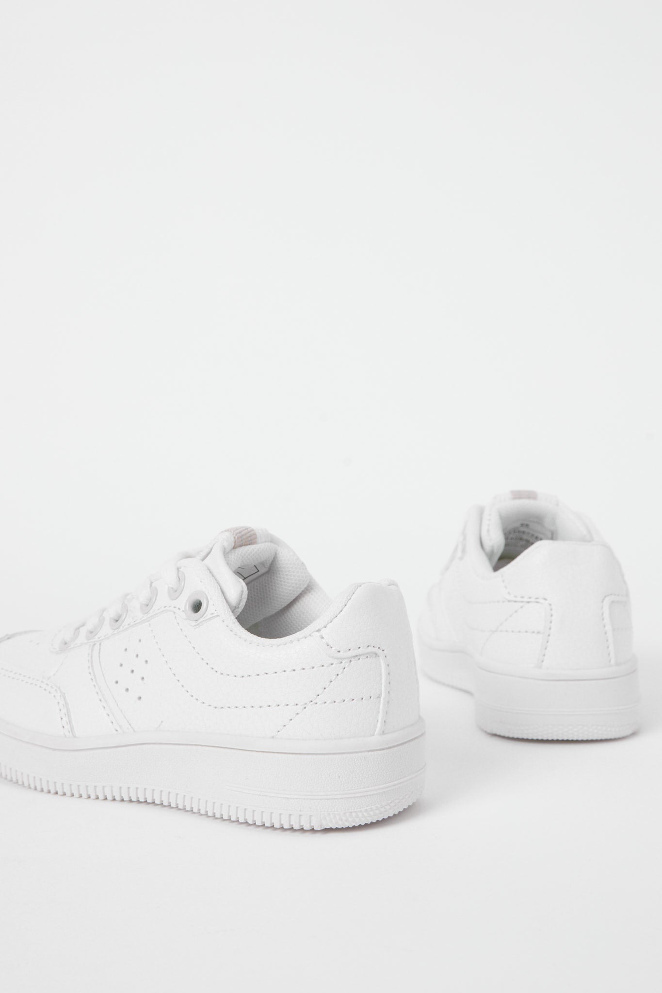 Redtag-White-Lace-Up-Sneaker-Category:Shoes,-Colour:White,-Deals:New-In,-Filter:Girls-Footwear-(3-to-5-Yrs),-GIR-Trainers,-H1:FOO,-H2:GIR,-H3:TRN,-H4:CLT,-N/A,-New-In-GIR-FOO,-Non-Sale,-S23B,-Season:S23B,-Section:Girls-(0-to-14Yrs)-Girls-3 to 5 Years