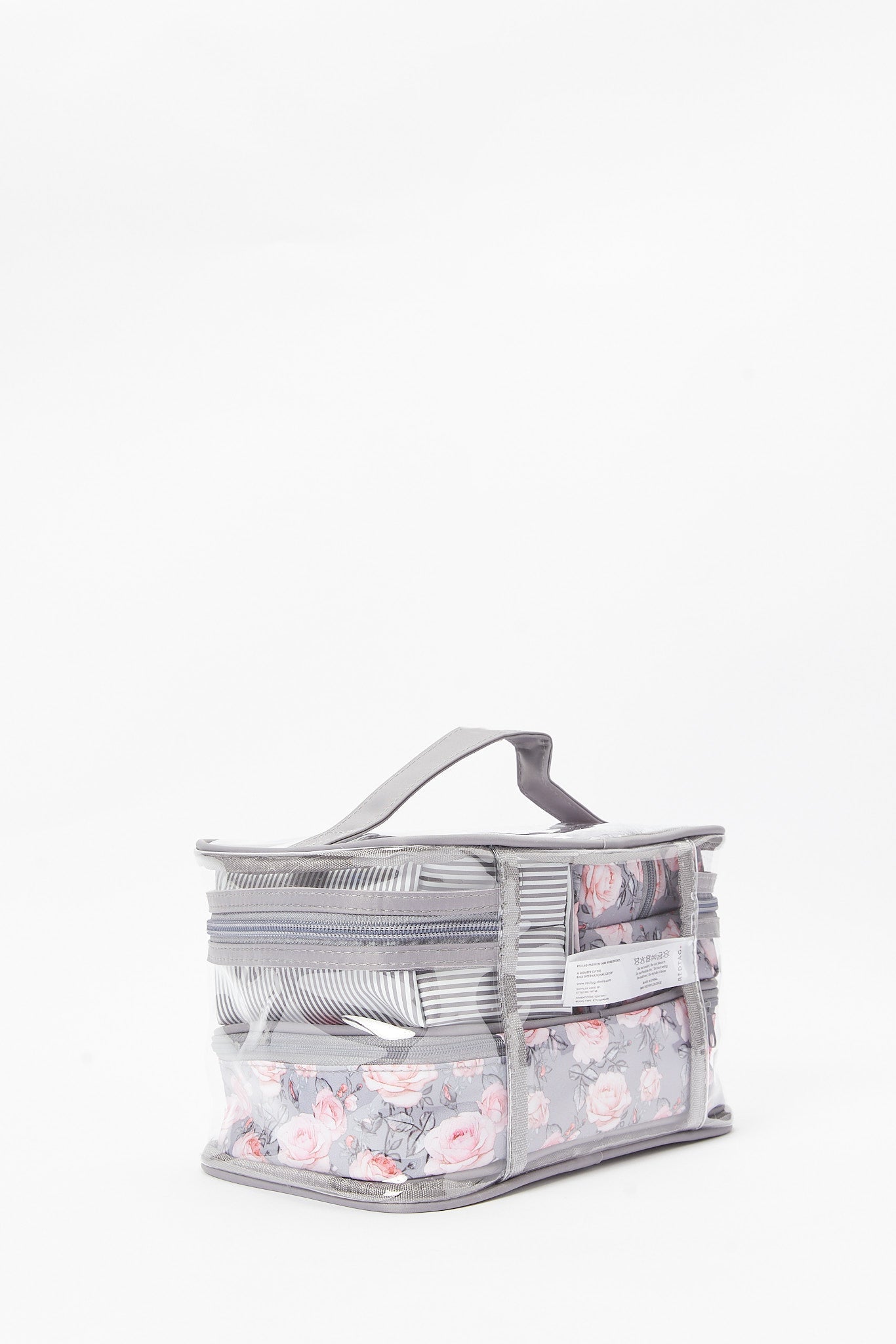 Redtag-Grey-Cosmetic-Pouches-Category:Cosmetics,-Colour:Grey,-Filter:Women's-Accessories,-New-In,-New-In-Women-ACC,-Non-Sale,-S23B,-Section:Women,-Women-Cosmetics-Women-