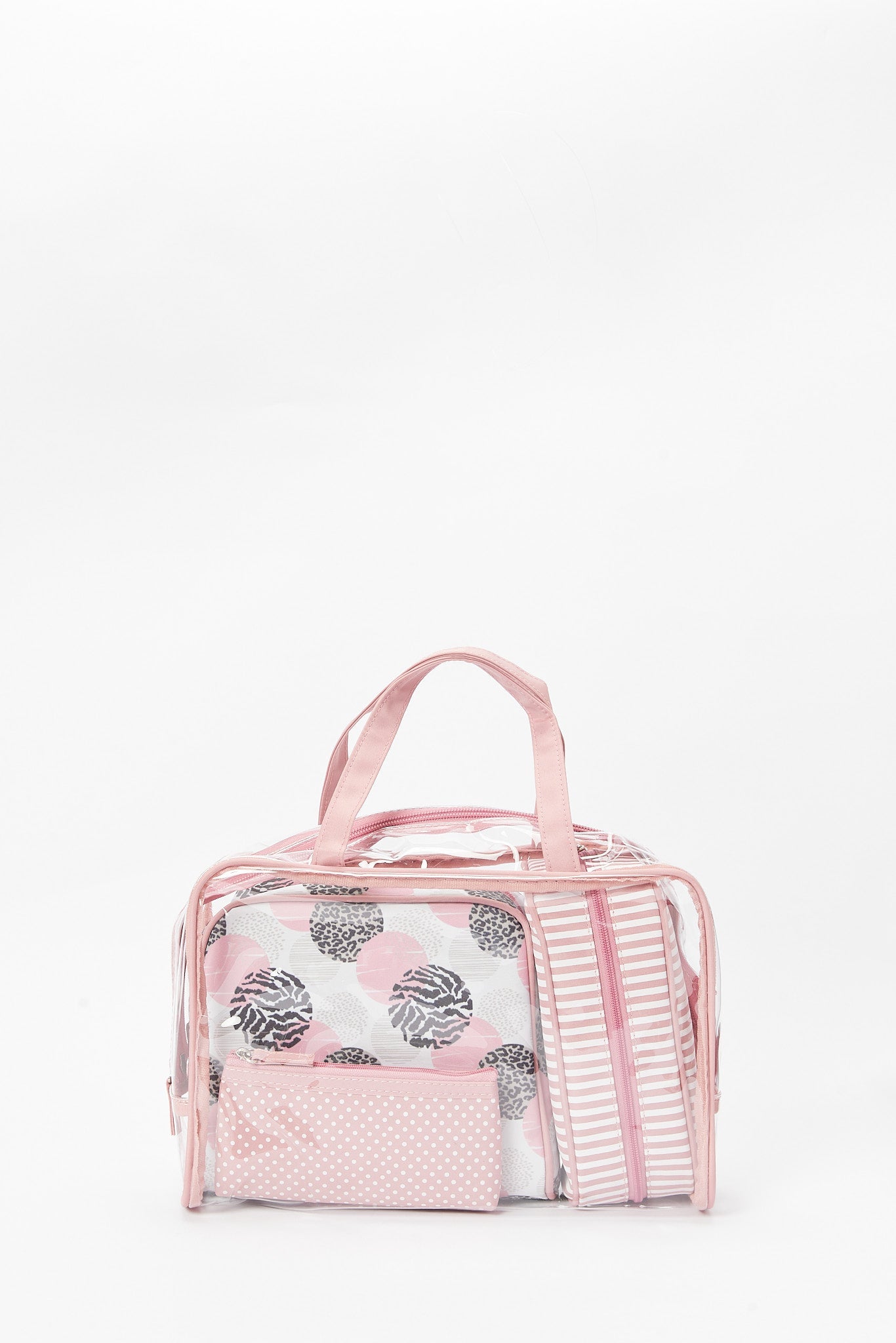 Redtag-Pink-Cosmetic-Pouhes-Category:Cosmetics,-Colour:Pink,-Filter:Women's-Accessories,-New-In,-New-In-Women-ACC,-Non-Sale,-S23B,-Section:Women,-Women-Cosmetics-Women-