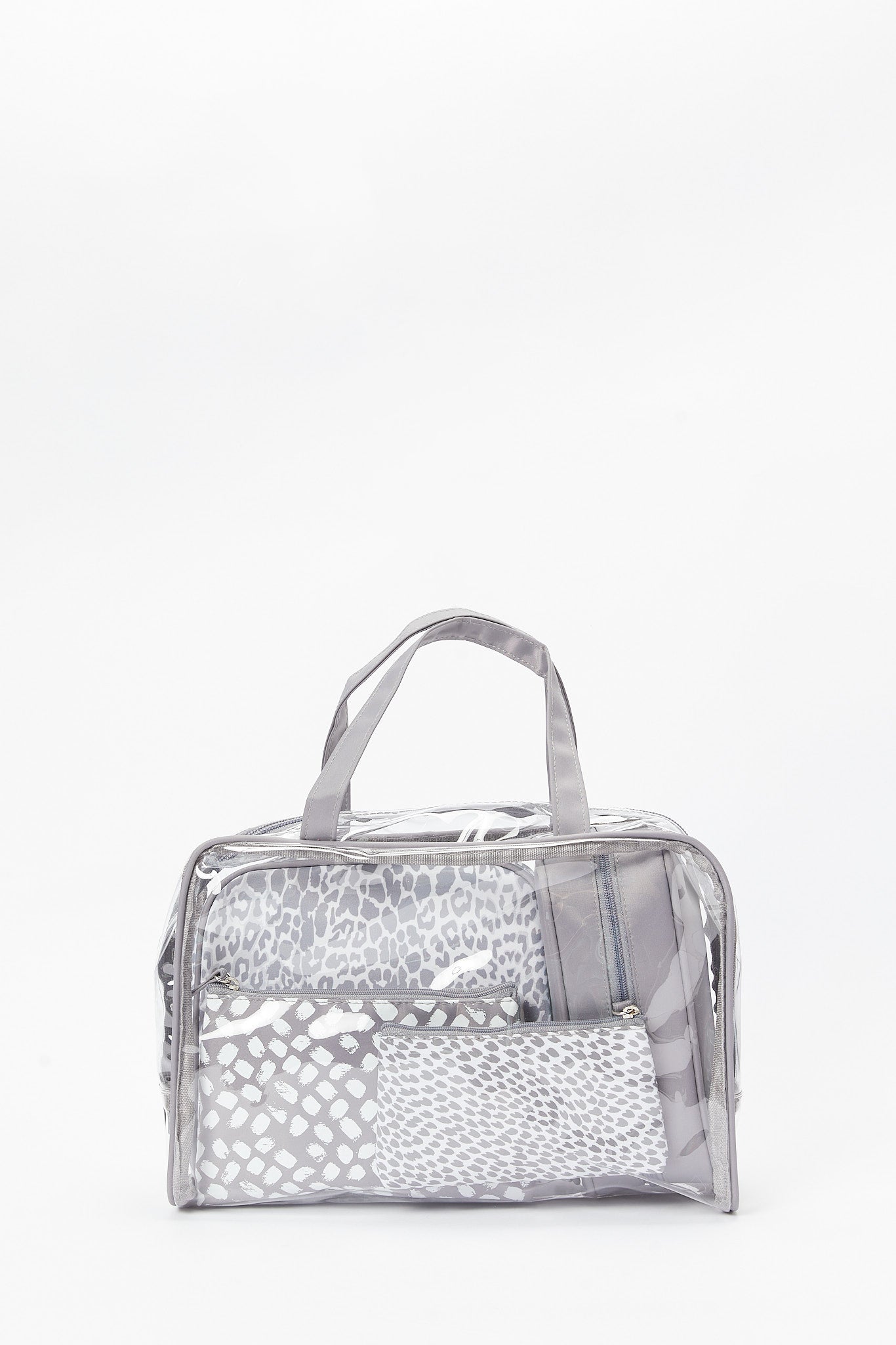 Redtag-Grey-Cosmetic-Pouches-Category:Cosmetics,-Colour:Grey,-Filter:Women's-Accessories,-New-In,-New-In-Women-ACC,-Non-Sale,-S23B,-Section:Women,-Women-Cosmetics-Women-