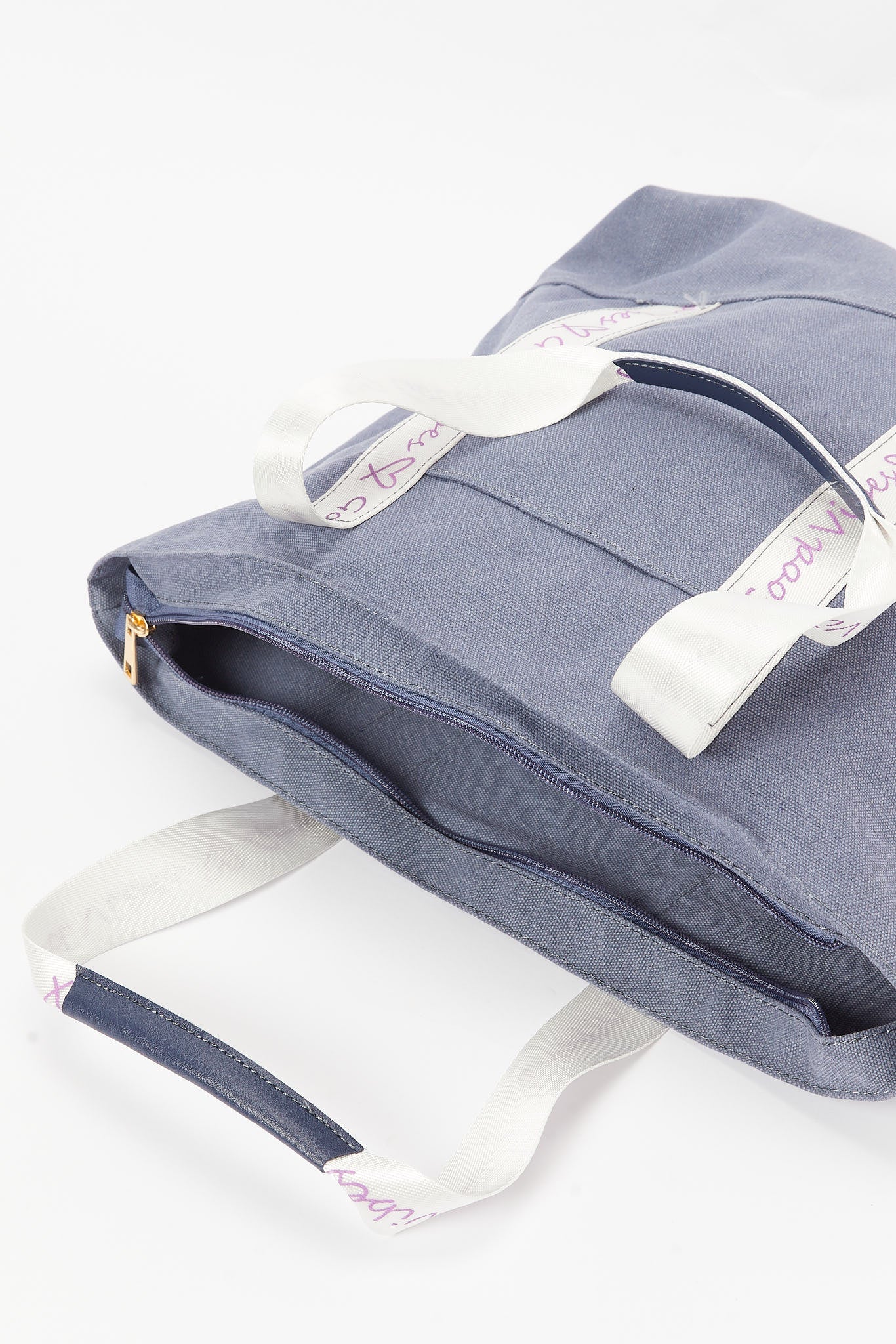 Redtag-Navy-Shopper-With-Tapping-Category:Bags,-Colour:Navy,-Filter:Women's-Accessories,-H1:ACC,-H2:LAD,-H3:LAB,-H4:SHP,-New-In,-New-In-Women-ACC,-Non-Sale,-S23B,-Season:S23B,-Section:Women,-Women-Bags-Women-