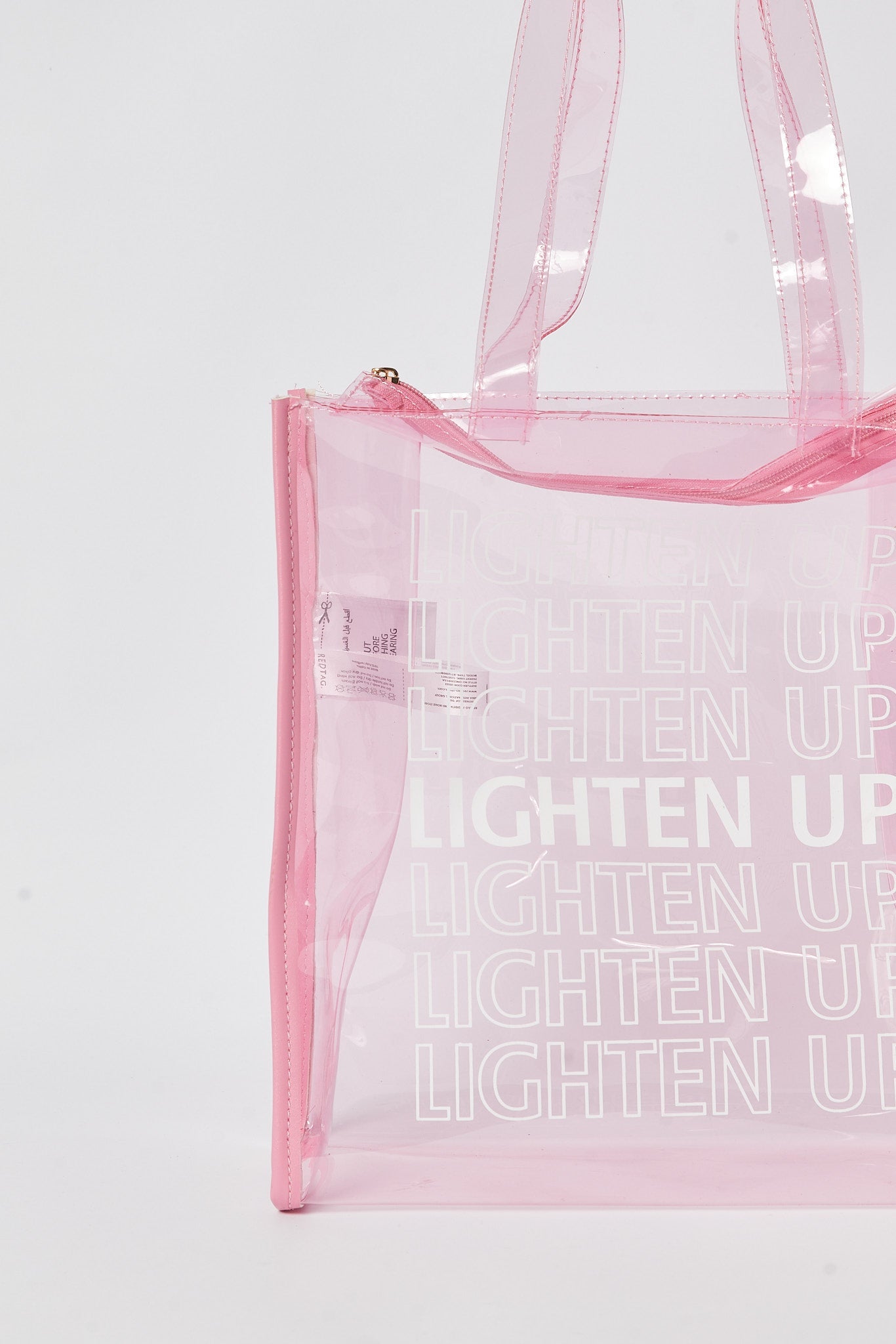 Redtag-Pink-Transparent-Shopper-Category:Bags,-Colour:Pink,-Filter:Women's-Accessories,-New-In,-New-In-Women-ACC,-Non-Sale,-S23B,-Section:Women,-Women-Bags-Women-