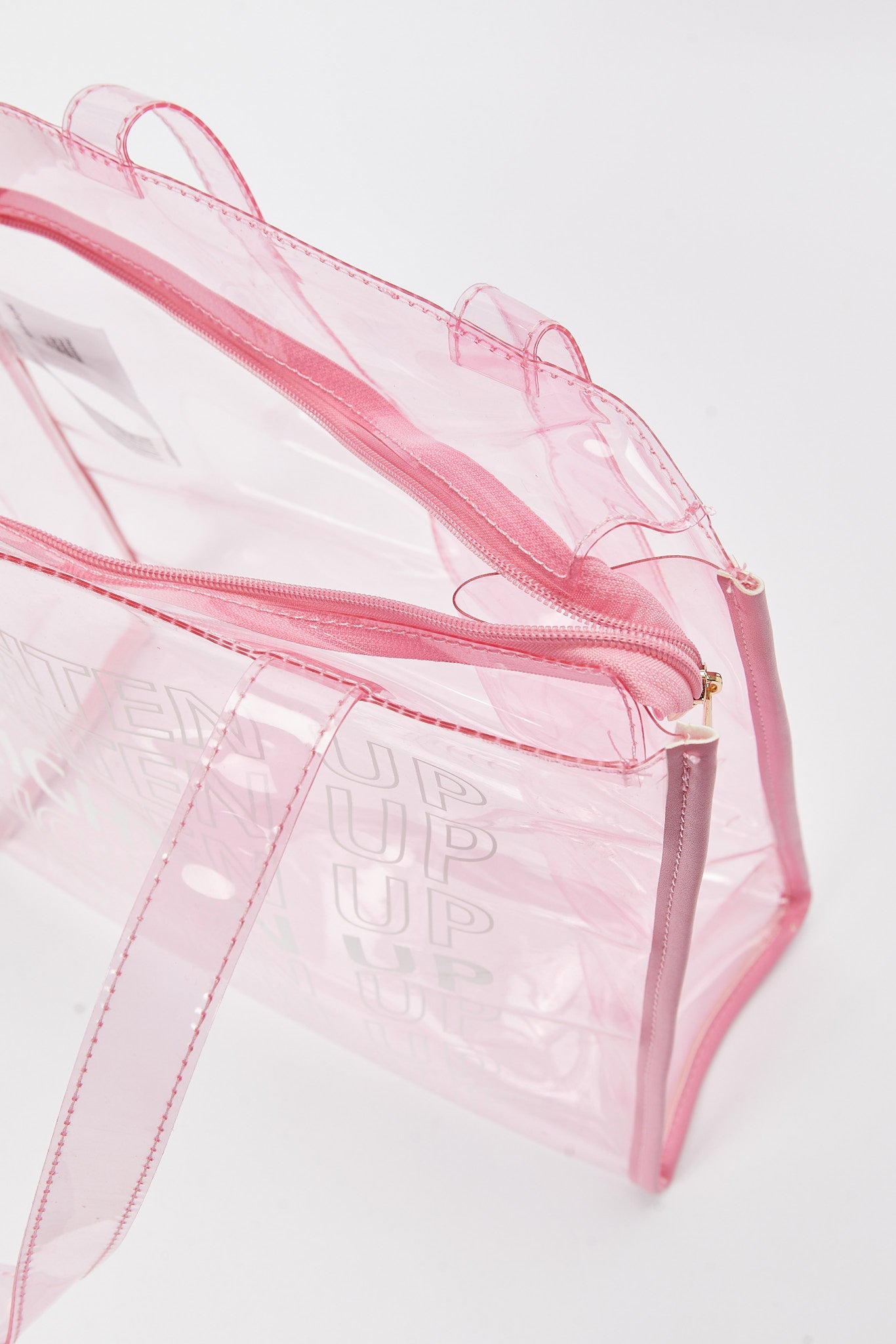 Redtag-Pink-Transparent-Shopper-Category:Bags,-Colour:Pink,-Filter:Women's-Accessories,-New-In,-New-In-Women-ACC,-Non-Sale,-S23B,-Section:Women,-Women-Bags-Women-