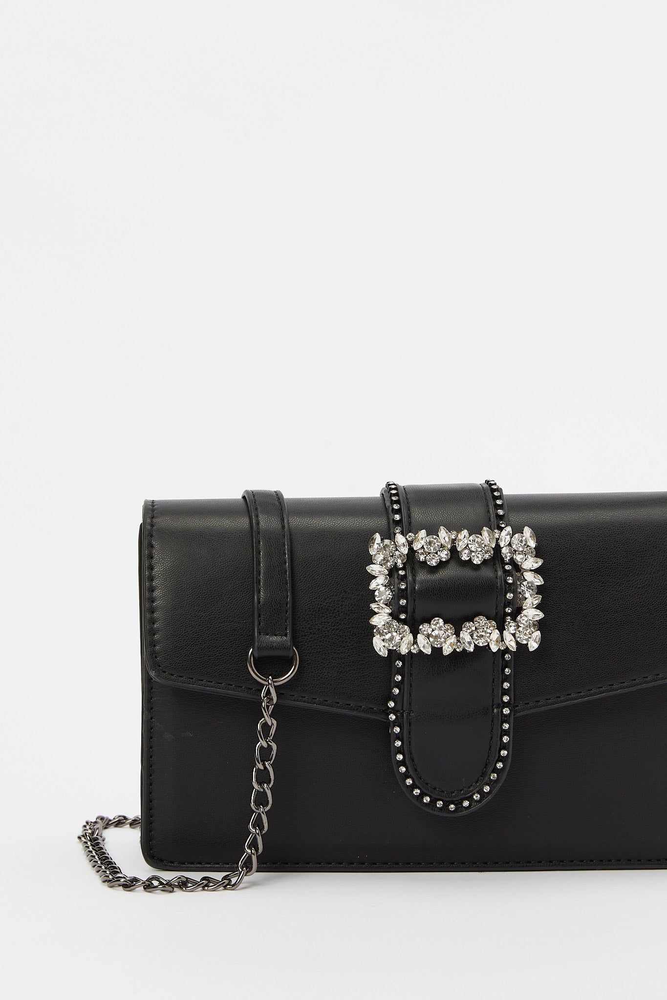 Redtag-Black-Embellished-Clutch-Bag-Category:Bags,-Colour:Black,-Filter:Women's-Accessories,-New-In,-New-In-Women-ACC,-Non-Sale,-RMD,-S23B,-Section:Women,-Women-Bags-Women-