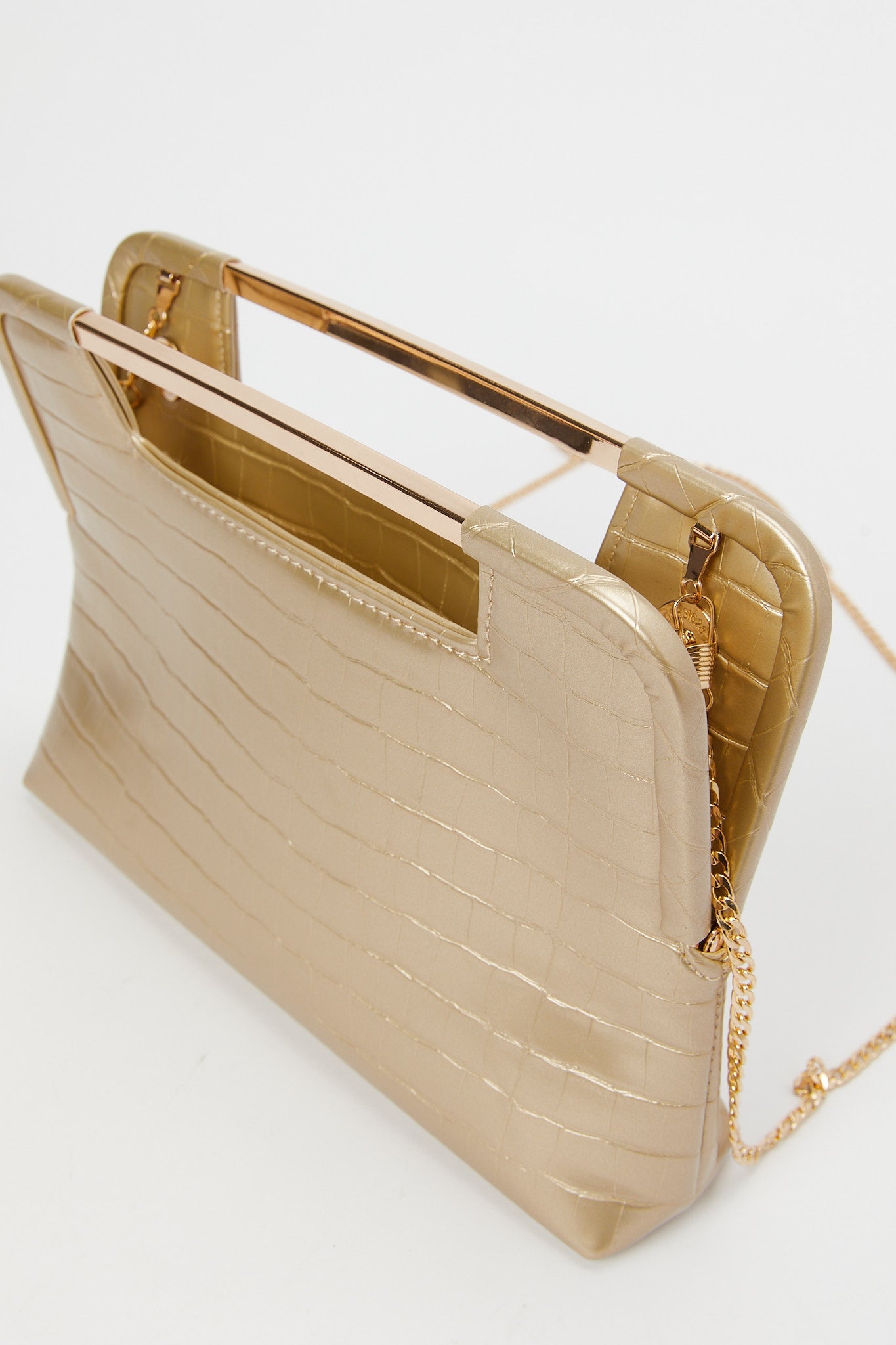 Redtag-Gold-Embellished-Clutch-Bag-Category:Bags,-Colour:Gold,-Filter:Women's-Accessories,-New-In,-New-In-Women-ACC,-Non-Sale,-RMD,-S23B,-Section:Women,-Women-Bags-Women-