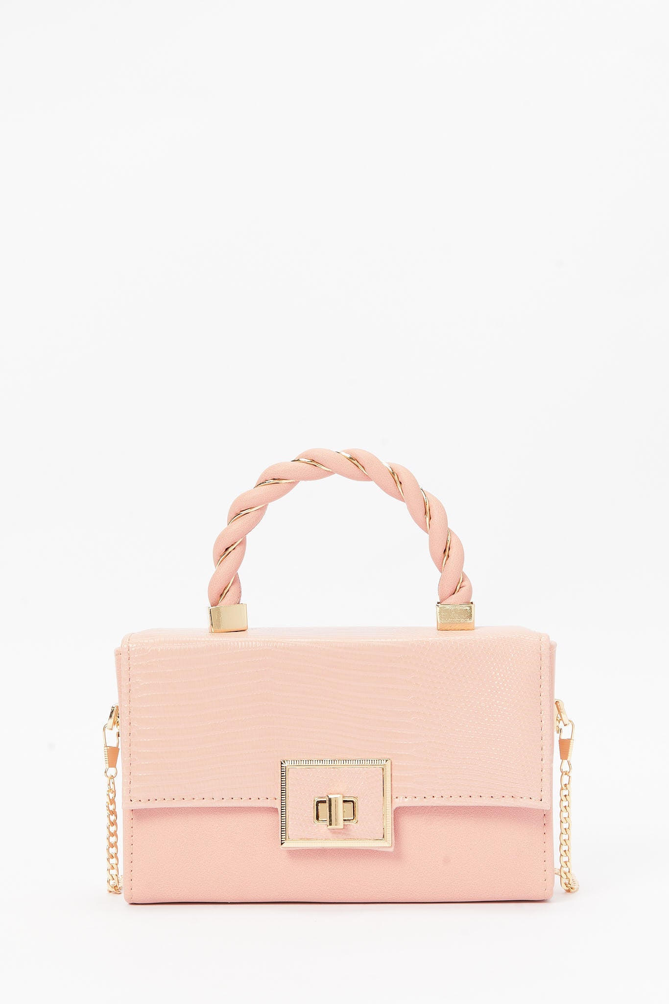 Redtag-Pink-Embellished-Buckle-Clutch-Bag-Category:Bags,-Colour:Pink,-Filter:Women's-Accessories,-H1:ACC,-H2:LAD,-H3:LAB,-H4:HBG,-New-In,-New-In-Women-ACC,-Non-Sale,-S23B,-Season:S23B,-Section:Women,-Women-Bags-Women-