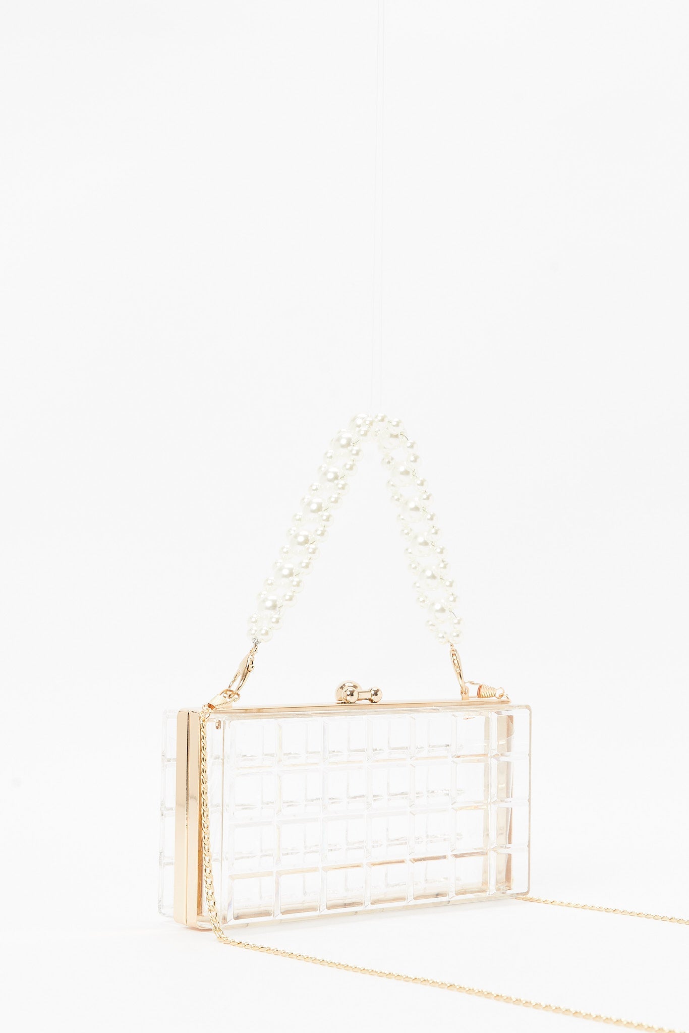 Redtag-Transparent-Embellshed-With-Pearl-String-Evening-Clutch-Category:Bags,-Colour:Assorted,-Filter:Women's-Accessories,-New-In,-New-In-Women-ACC,-Non-Sale,-S23B,-Section:Women,-Women-Bags-Women-