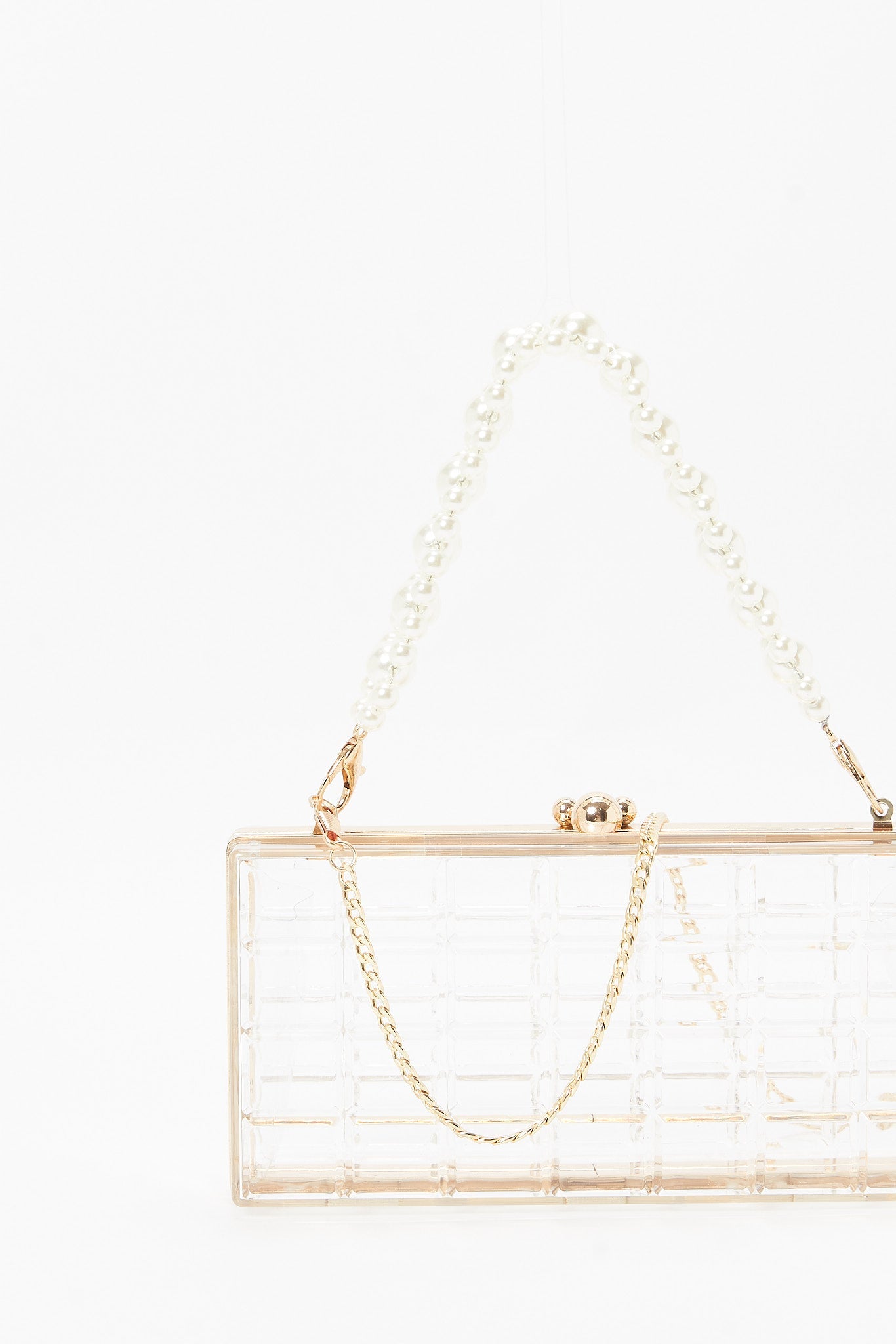 Redtag-Transparent-Embellshed-With-Pearl-String-Evening-Clutch-Category:Bags,-Colour:Assorted,-Filter:Women's-Accessories,-New-In,-New-In-Women-ACC,-Non-Sale,-S23B,-Section:Women,-Women-Bags-Women-