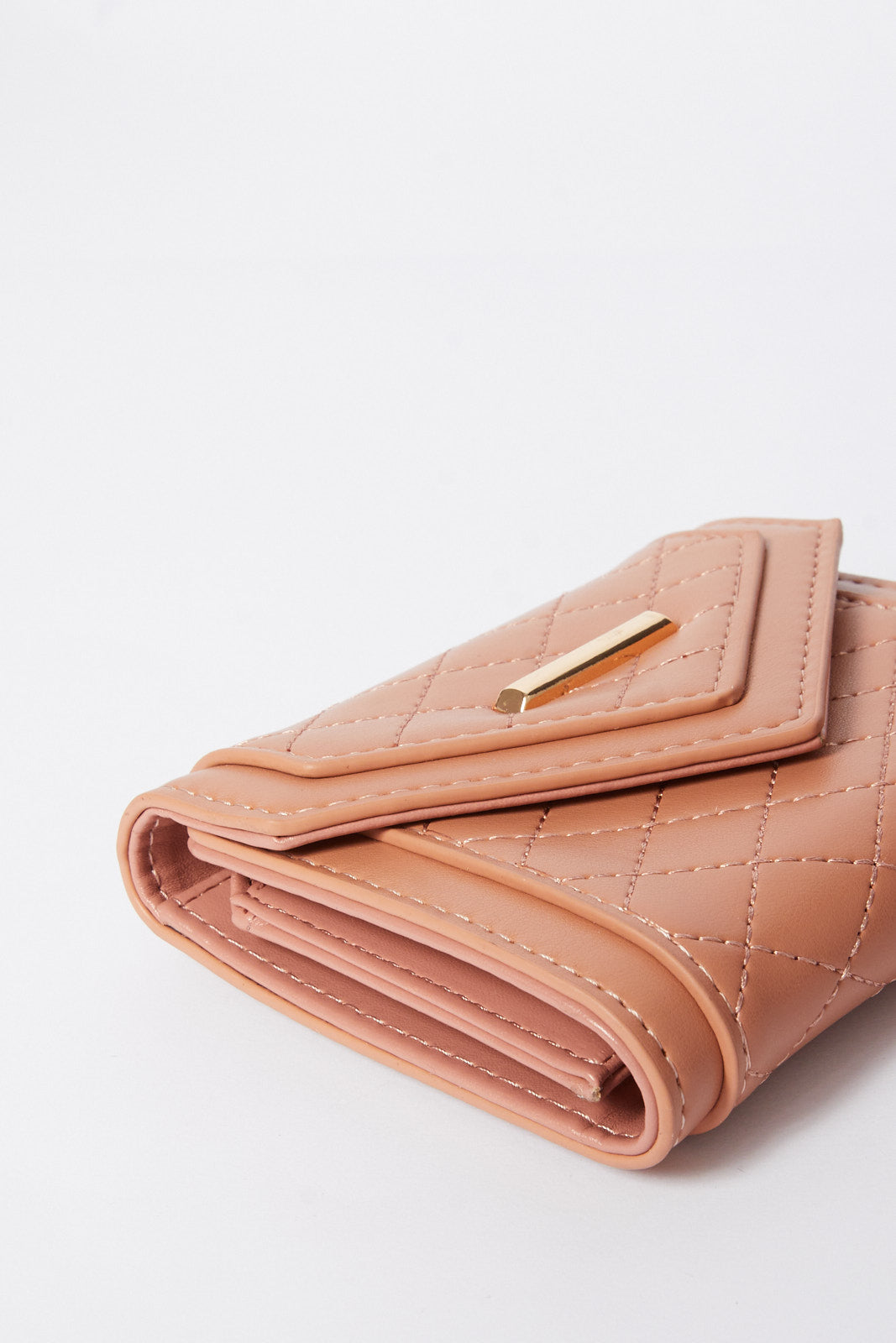 Redtag-Beige-Quilted-Purse-Category:Purse,-Colour:Beige,-Filter:Women's-Accessories,-H1:ACC,-H2:LAD,-H3:LAB,-H4:HBG,-New-In,-New-In-Women-ACC,-Non-Sale,-S23B,-Season:S23B,-Section:Women,-Women-Bags-Women-