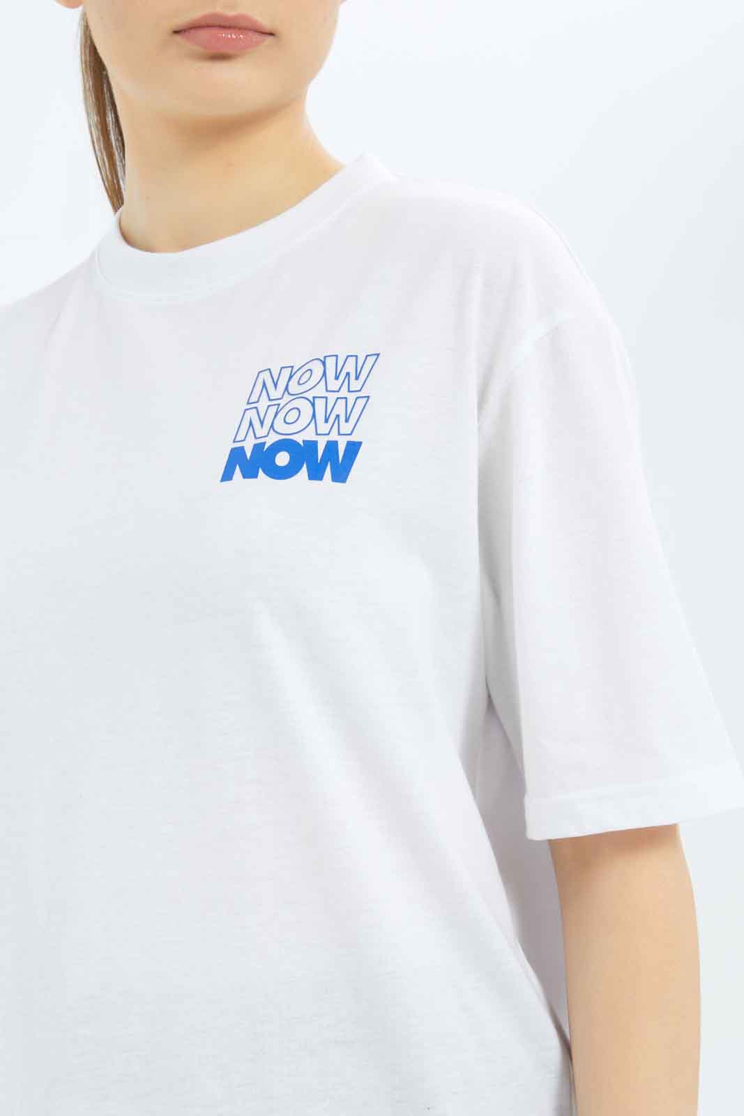 Redtag-Women-White-Oversized-Placement-Print-T-Shirt-Category:T-Shirts,-Colour:White,-Deals:New-In,-Filter:Women's-Clothing,-New-In-Women-APL,-Non-Sale,-S23B,-Section:Women,-Women-T-Shirts-Women's-