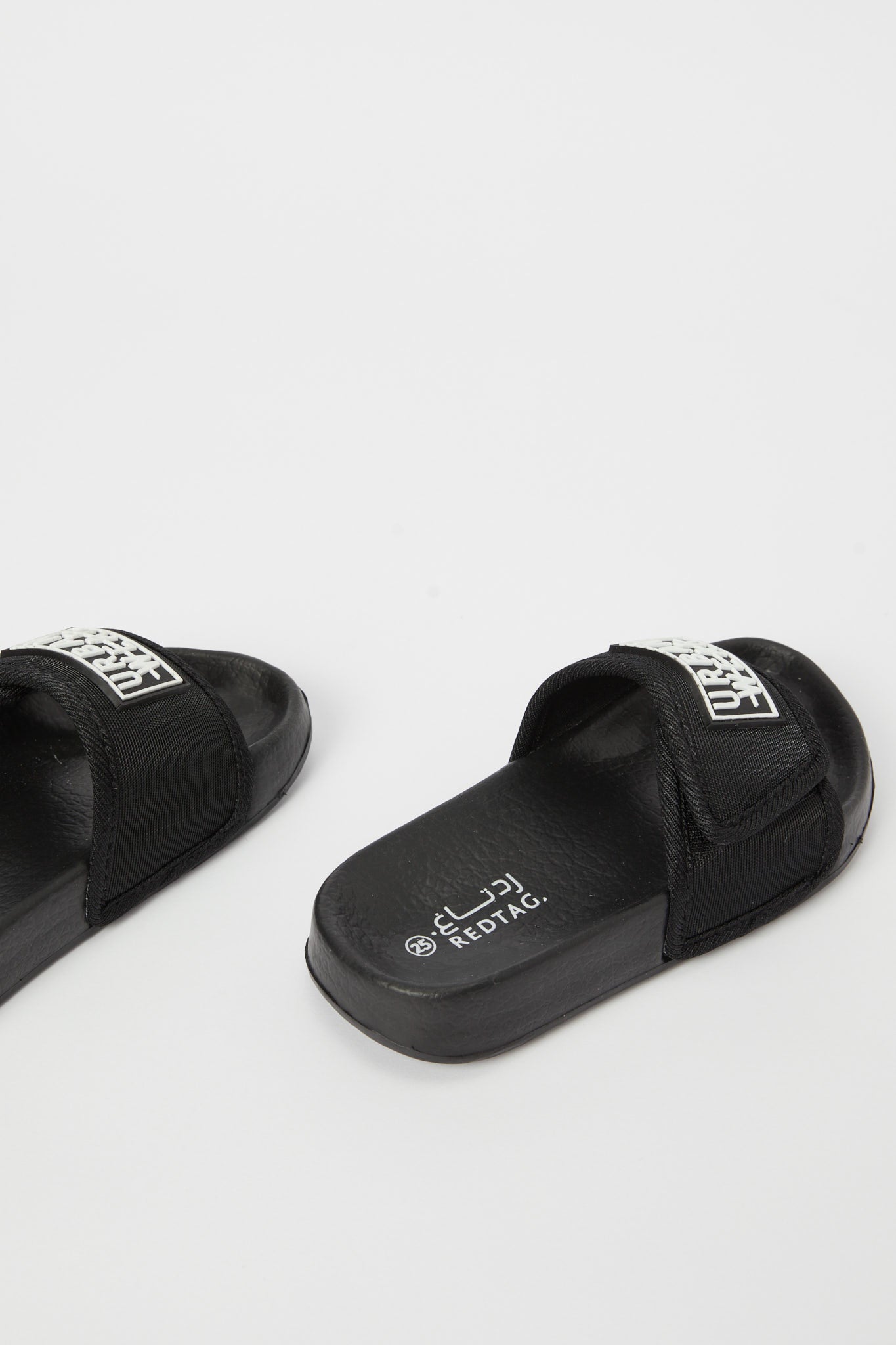 Redtag-Black-Slogan-Embossed-Slide-BOY-Flip-Flops,-Category:Flip-Flops,-Colour:Black,-Deals:New-In,-Filter:Boys-Footwear-(3-to-5-Yrs),-H1:FOO,-H2:BOY,-H3:SAF,-H4:FLF,-N/A,-New-In-BOY-FOO,-Non-Sale,-S23B,-Season:S23B,-Section:Boys-(0-to-14Yrs)-Boys-3 to 5 Years