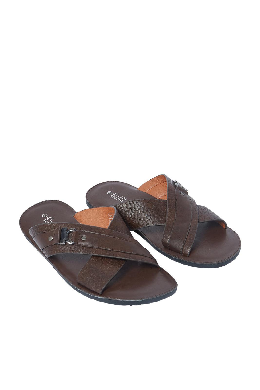 Redtag-Brown-Criss-Cross-Sandal-Category:Sandals,-Colour:Brown,-Deals:New-In,-Filter:Men's-Footwear,-Men-Sandals,-N/A,-New-In-Men-FOO,-Non-Sale,-S23A,-Section:Men-Men's-
