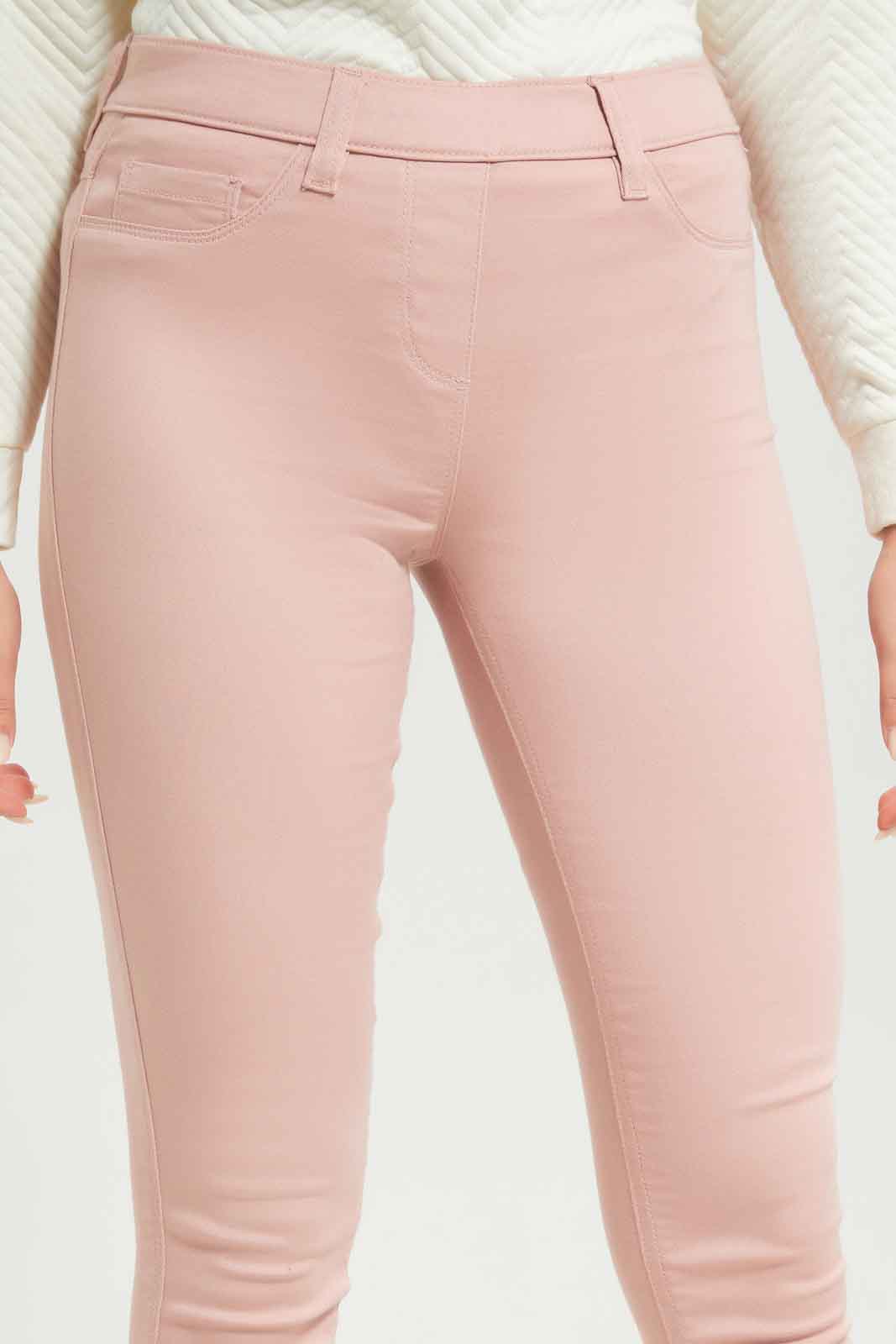 Redtag-Women-Pink-Ladies-Jrggings-Category:Jeggings,-Colour:Apricot,-Deals:New-In,-Filter:Women's-Clothing,-New-In-Women-APL,-Non-Sale,-S23A,-Section:Women,-TBL,-Women-Jeggings-Women's-