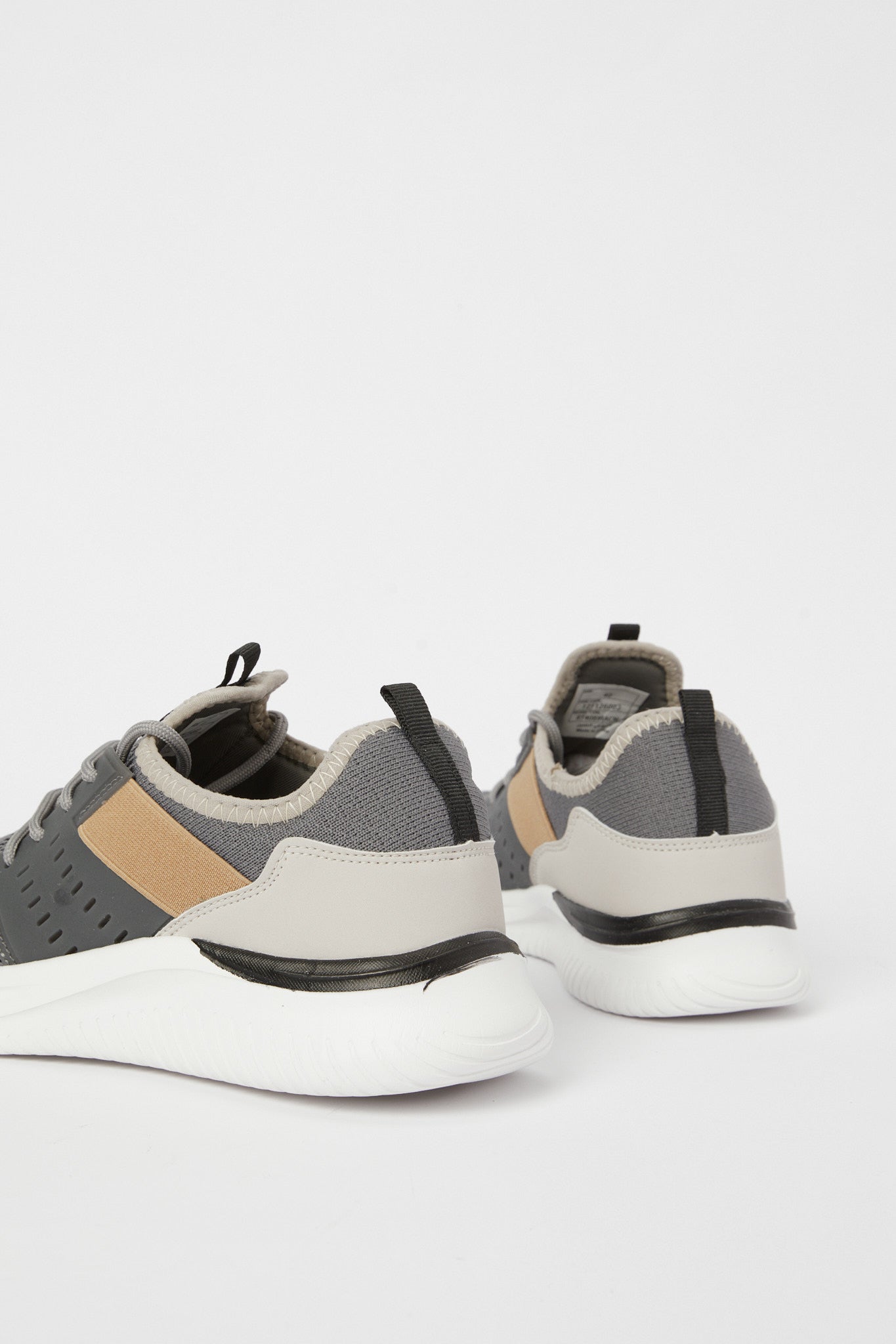 Redtag-Grey-Material-Overlay-Knit-Sneaker-Category:Trainers,-Colour:Grey,-Deals:New-In,-Filter:Men's-Footwear,-H1:FOO,-H2:GEN,-H3:TRN,-H4:CLT,-Men-Trainers,-N/A,-New-In-Men-FOO,-Non-Sale,-S23C,-Season:S23C,-Section:Men-Men's-