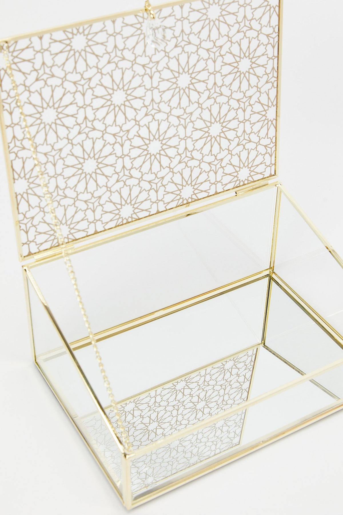Redtag-Gold-Print-Glass-With-Metal-Edge-Rectangle-Box-Category:Fashion-Box,-Colour:Gold,-Deals:New-In,-Filter:Home-Decor,-H1:HMW,-H2:HOM,-H3:DEA,-H4:FBX,-HMW-HOM-Decorative-Accessories,-New-In-HMW-HOM,-Non-Sale,-Promo:JULIETTE,-RMD,-S23B,-Season:S23B,-Section:Homewares,-Style:GLASS-Home-Decor-